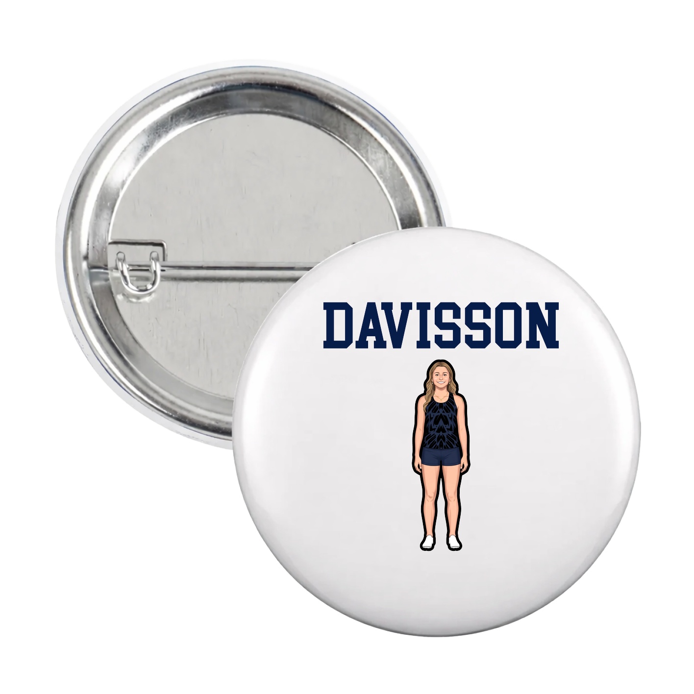 Game Day Button — Shirsey in White