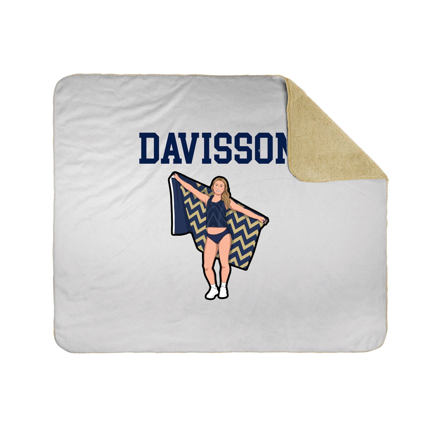 Throw Blanket — Shirsey in White