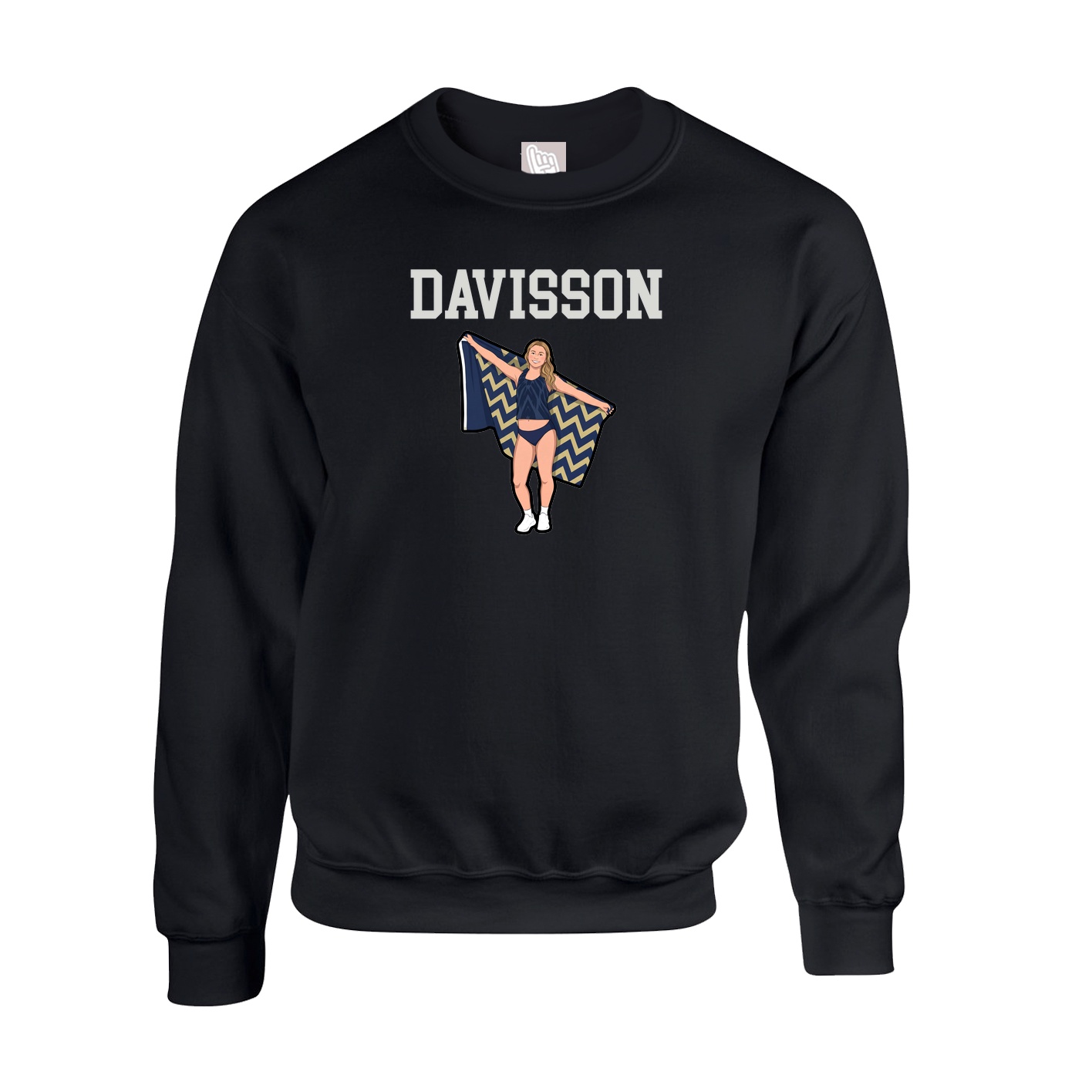 Fleece Crew — Shirsey in Black