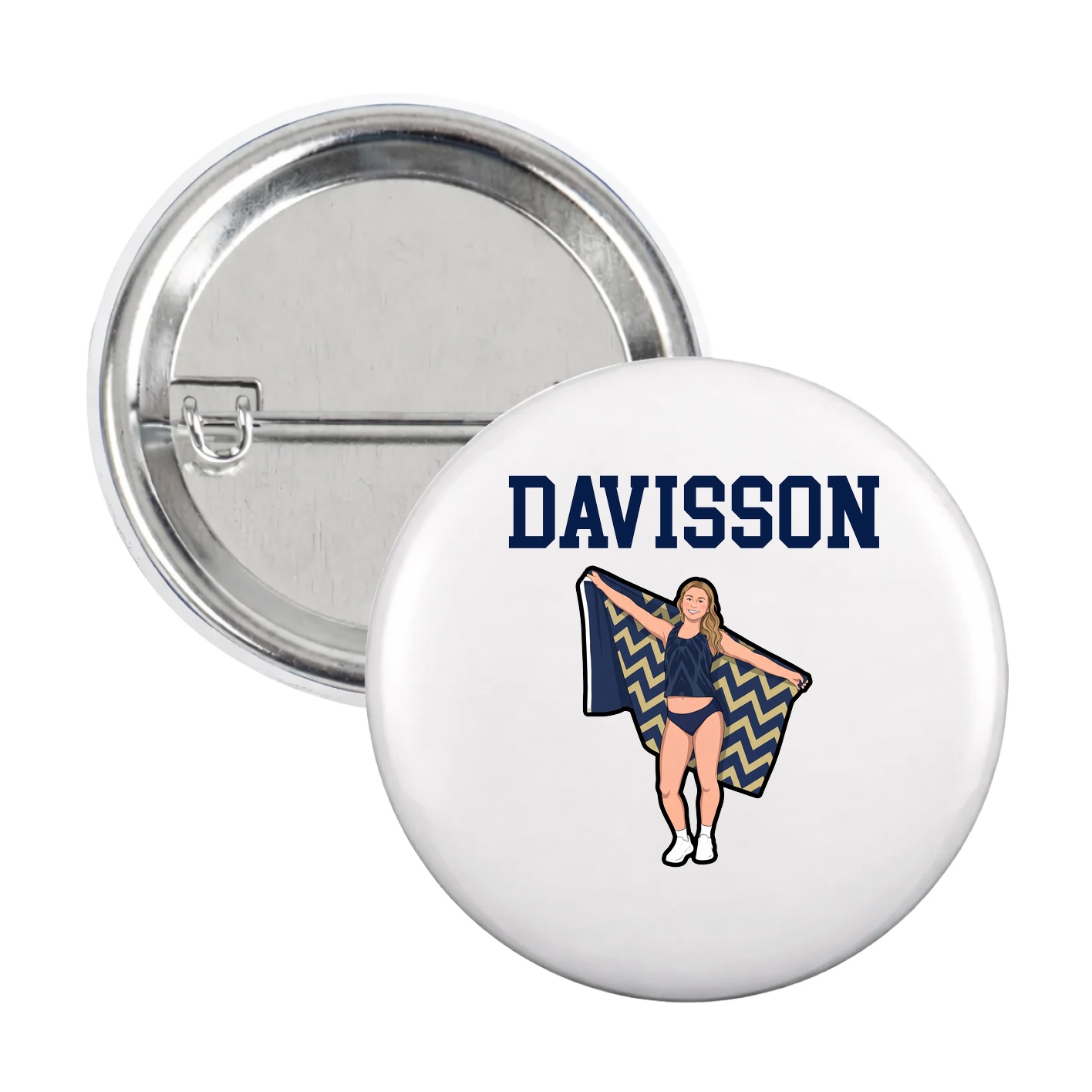 Game Day Button — Shirsey in White