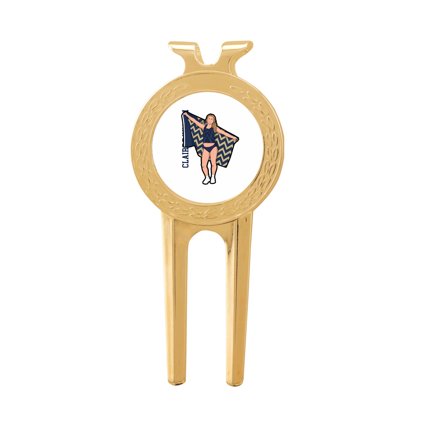 Divot Tool with Ball Marker — Name Vertical in Classic