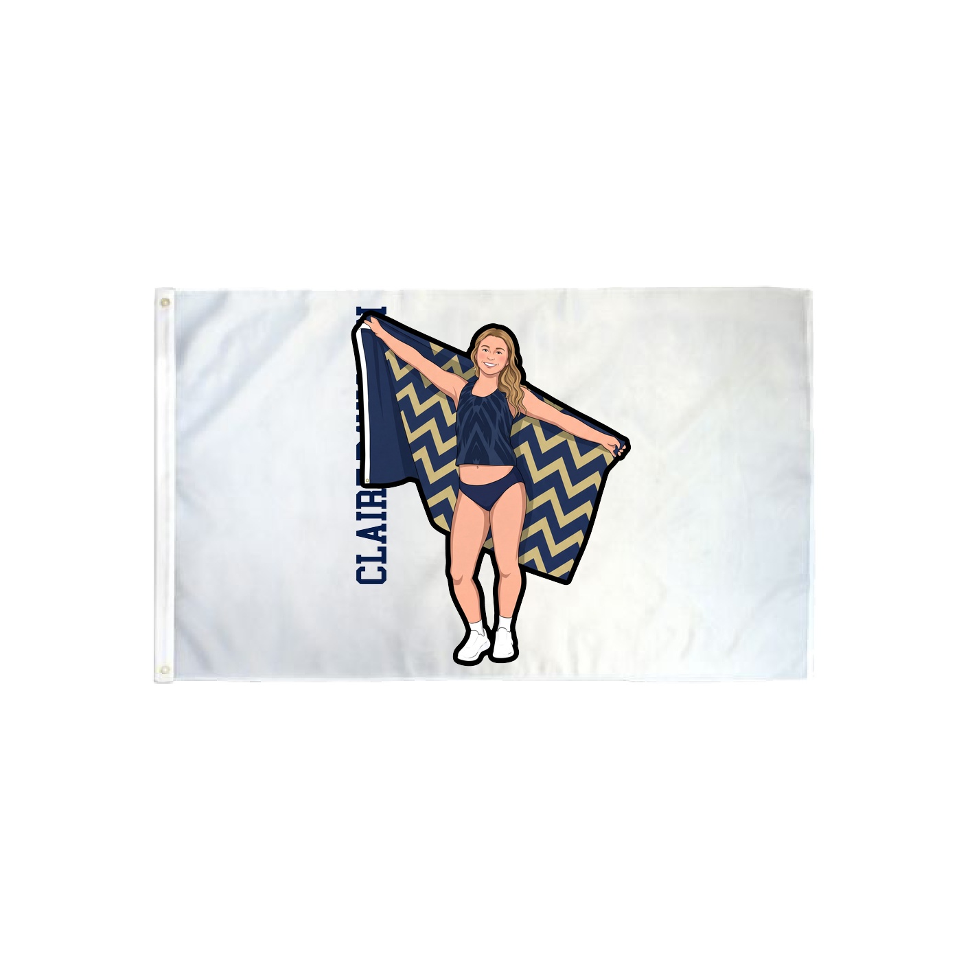 3x5 Flag — Name Vertical in Classic