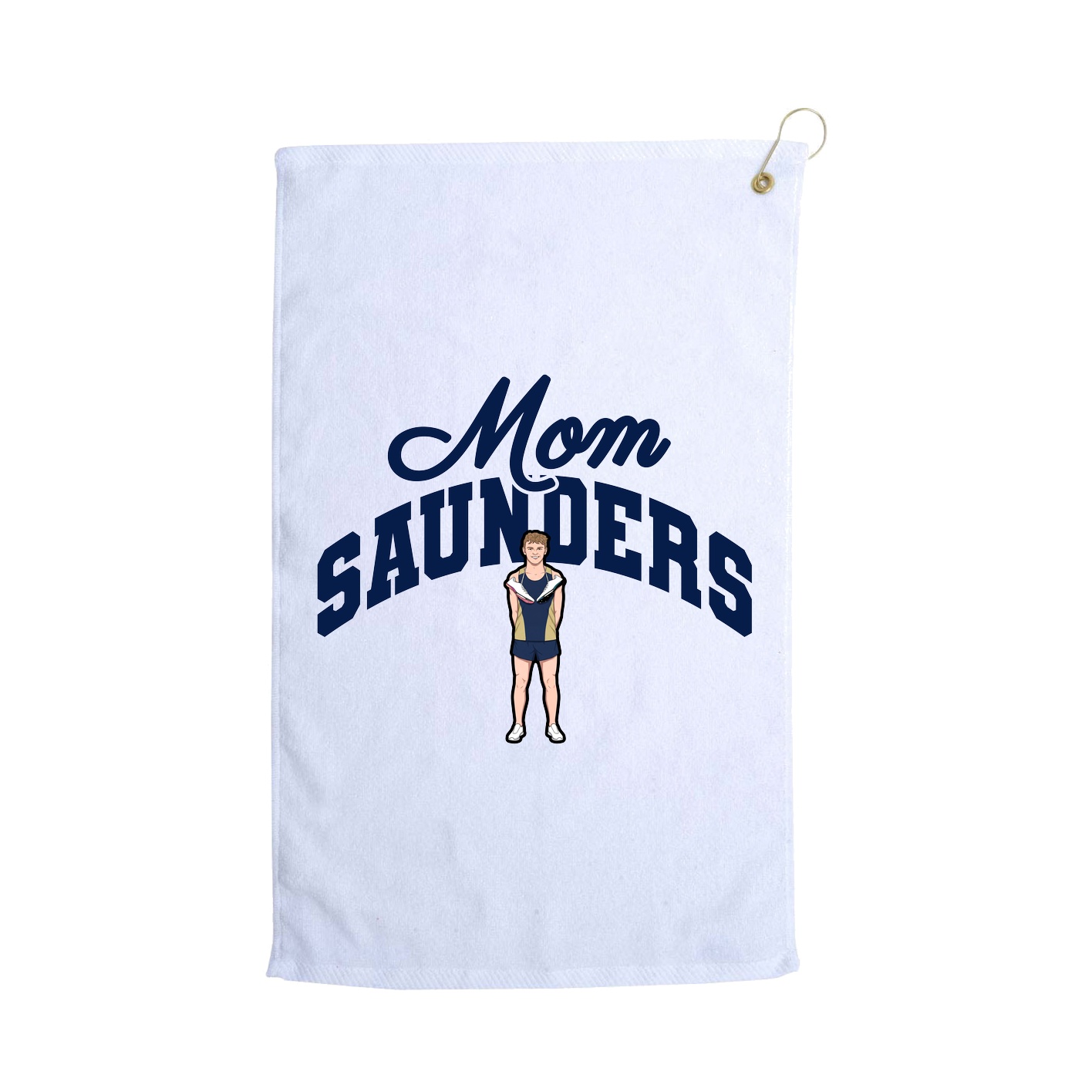 Golf Towel — Mothers Day Arch in White