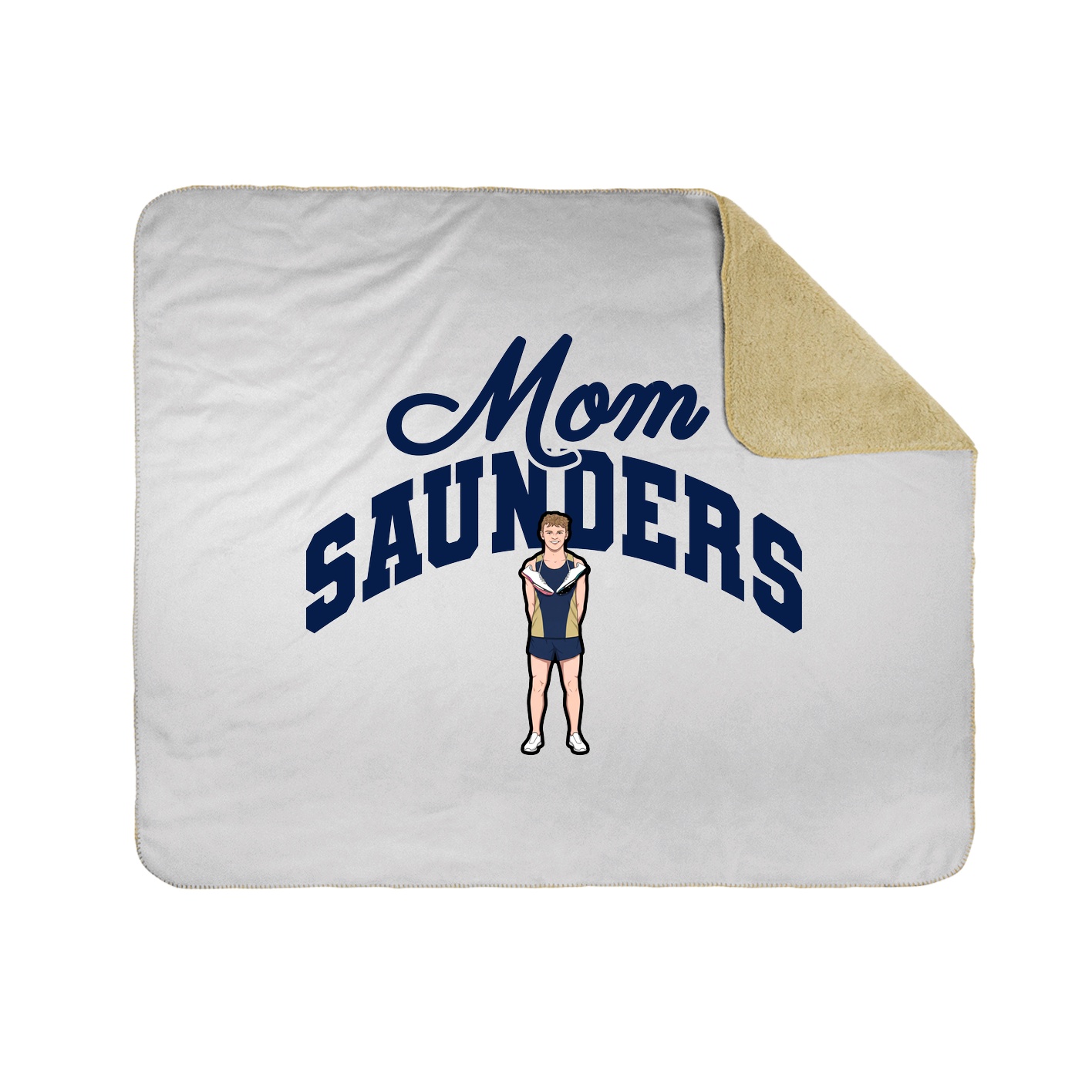 Throw Blanket — Mothers Day Arch in White