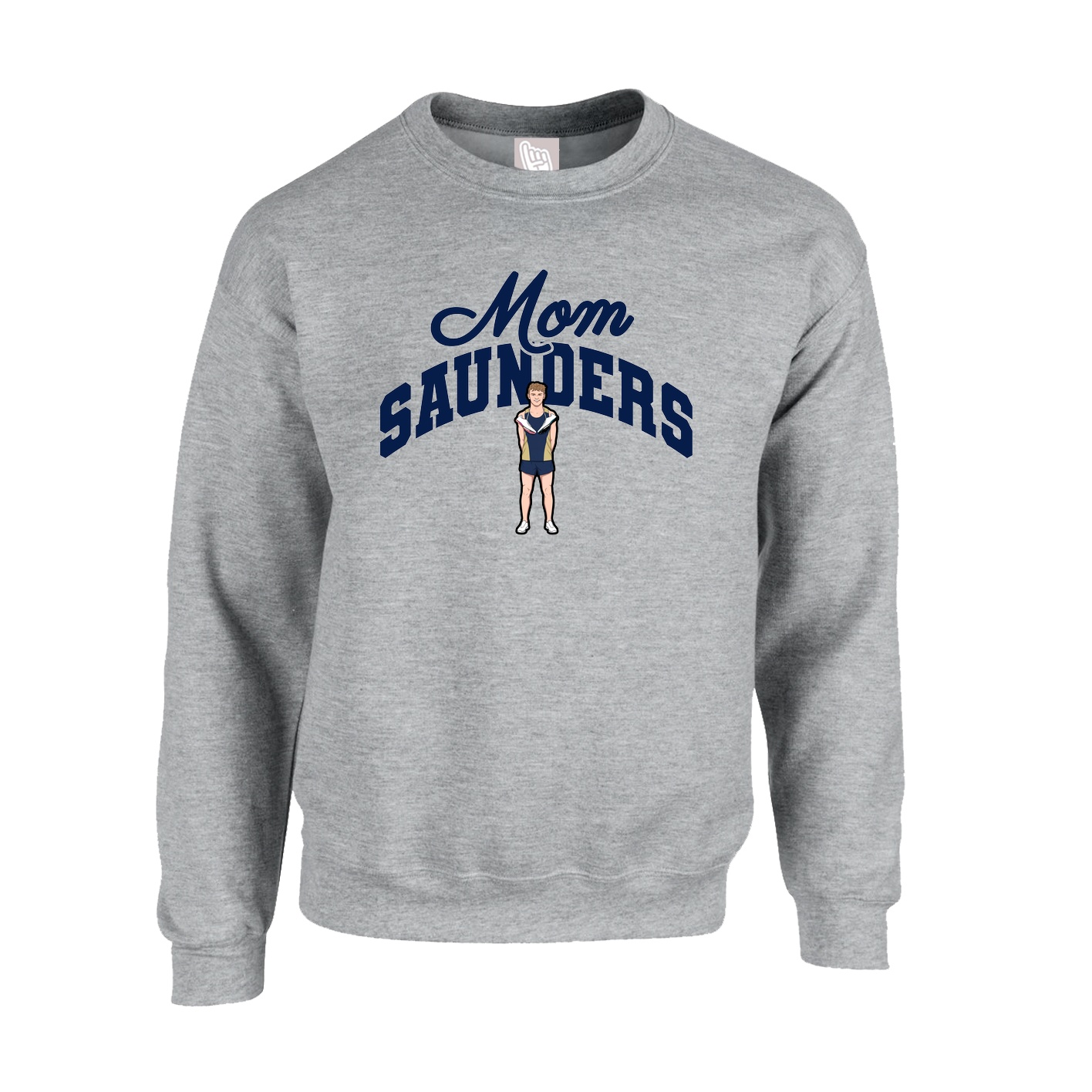 Fleece Crew — Mothers Day Arch in Grey
