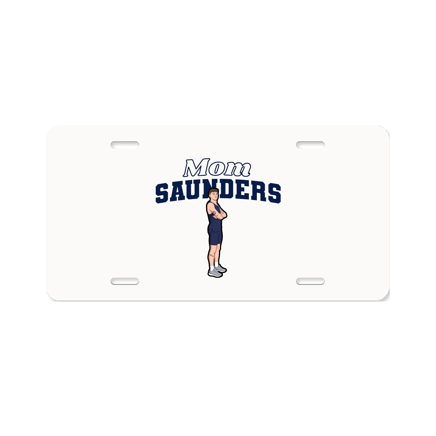License Plate — Mothers Day Block in Classic