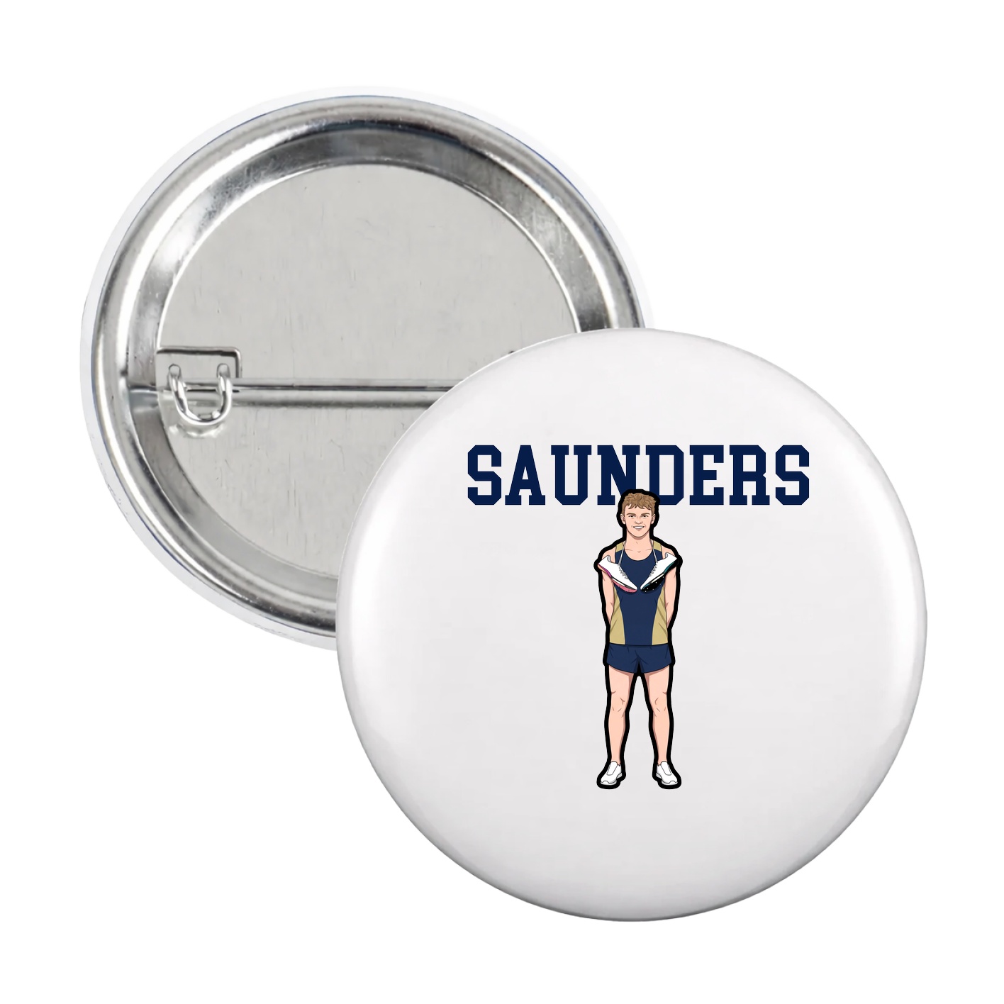 Game Day Button — Shirsey in White