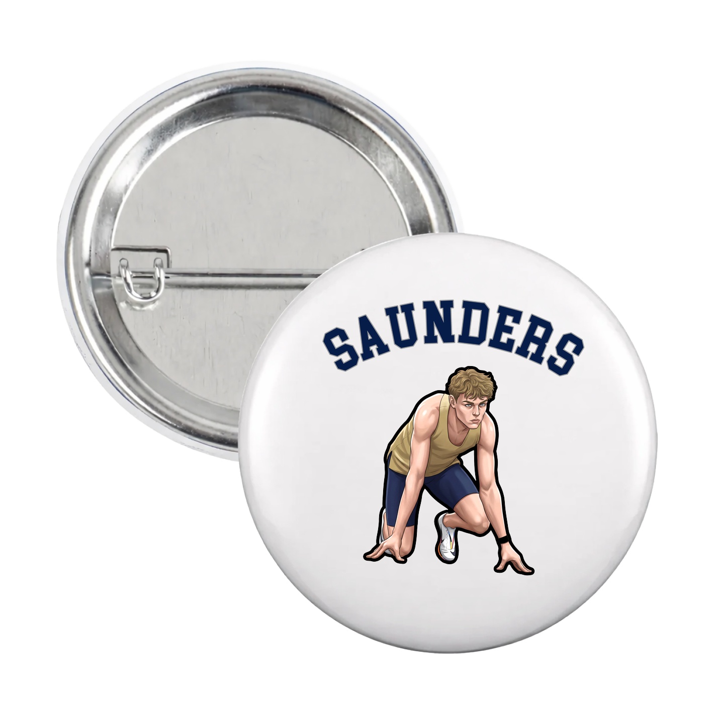 Game Day Button — Shirsey Arch in White