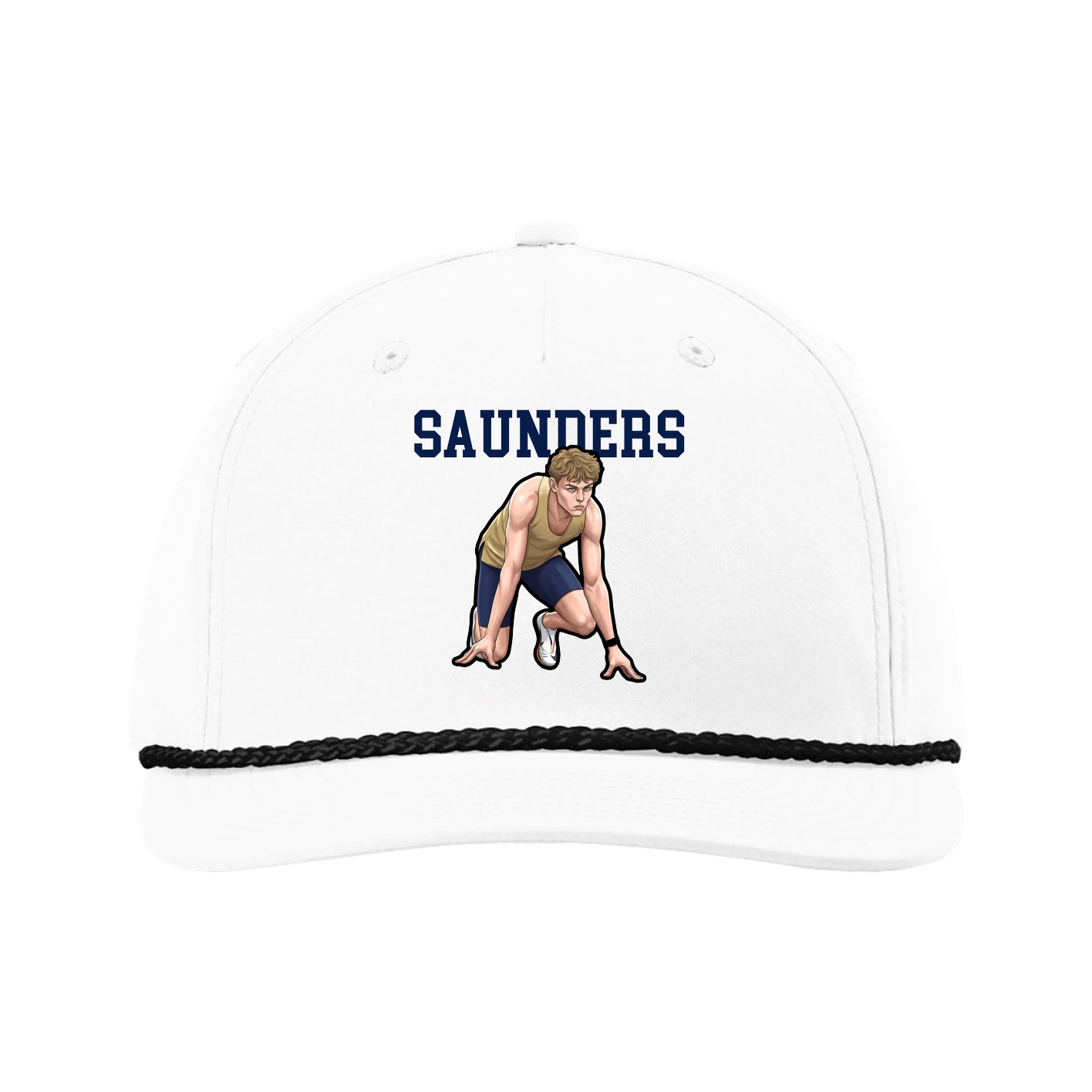 Five-Panel Classic Rope Cap — Shirsey in White