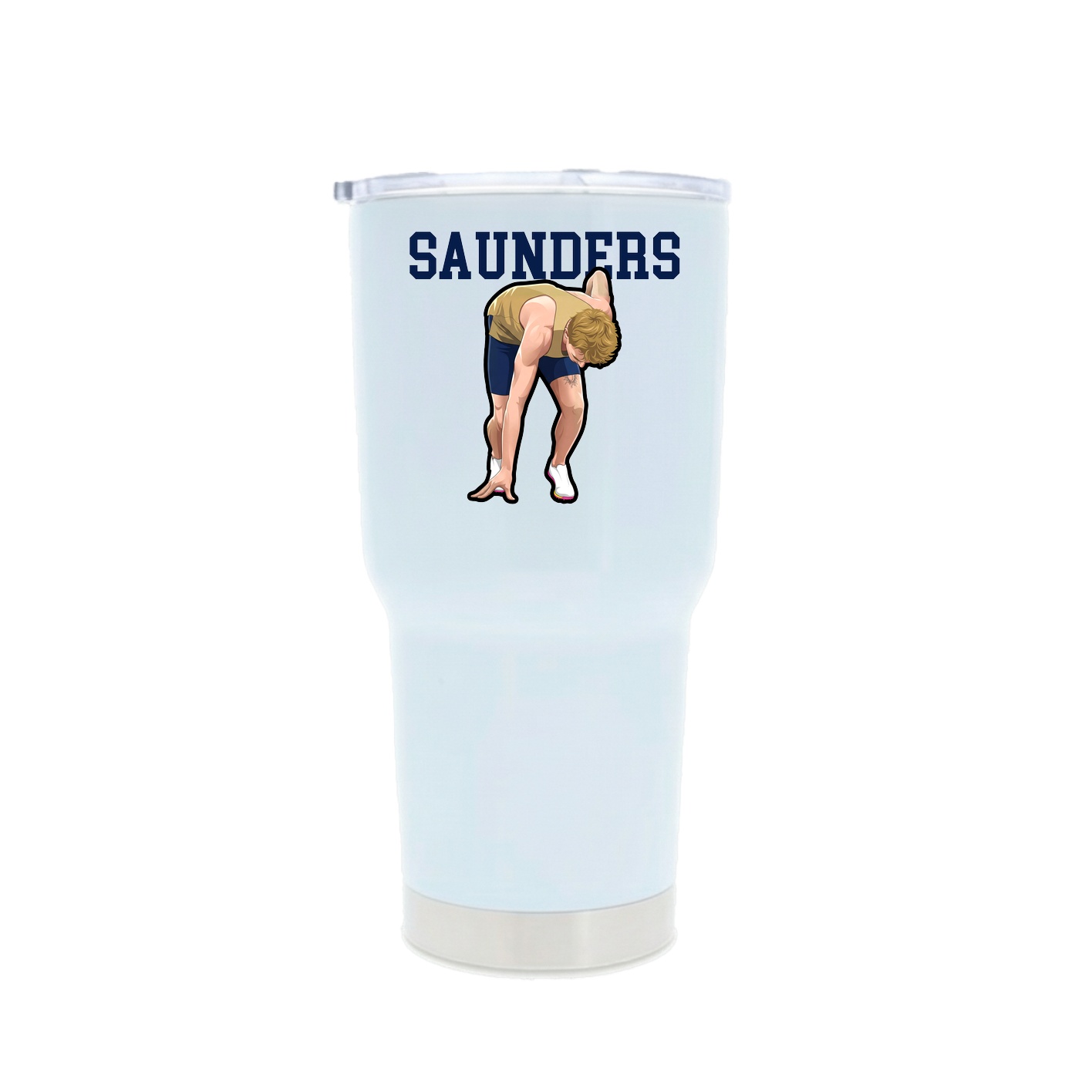 30oz Stainless Steel Tumbler — Shirsey in White