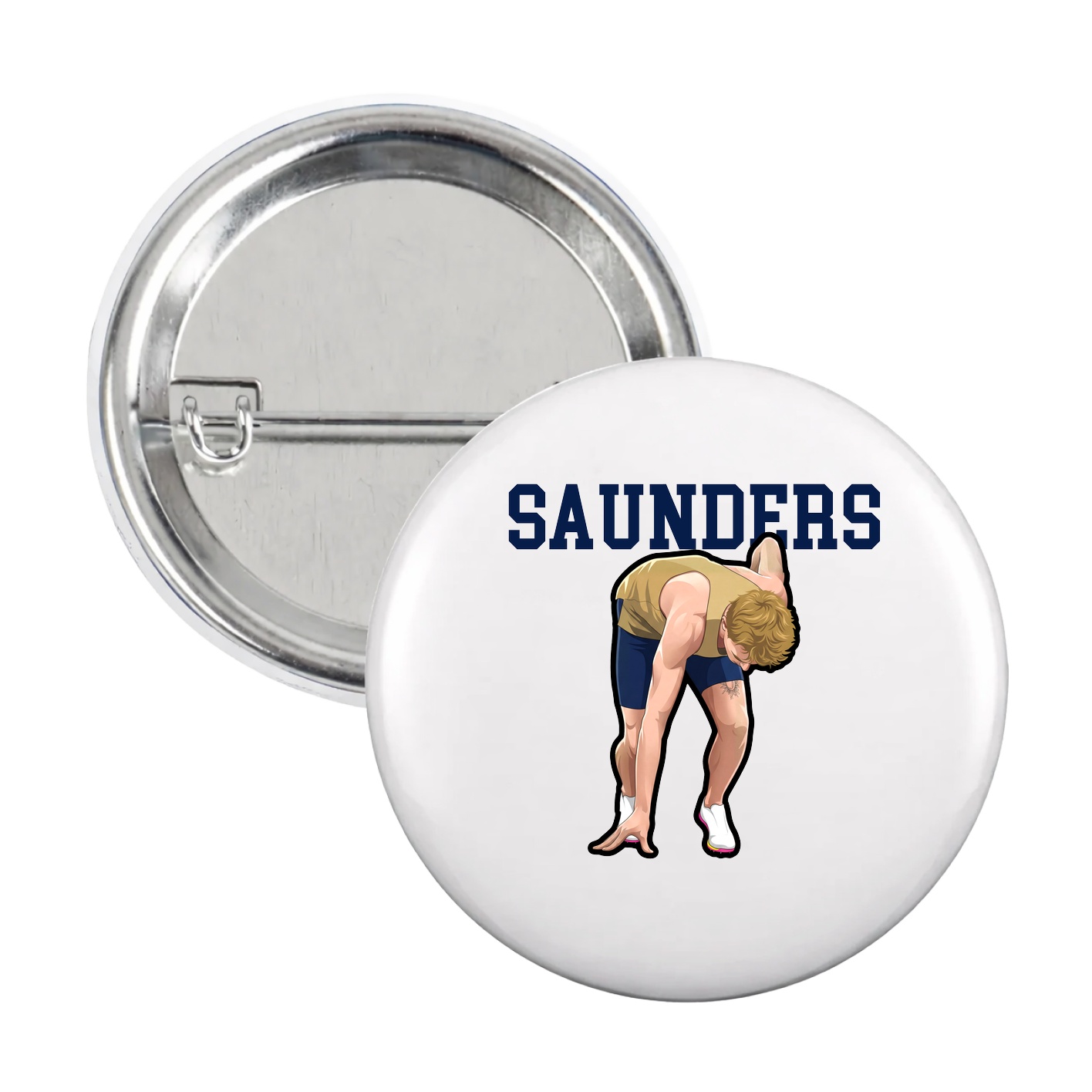 Game Day Button — Shirsey in White