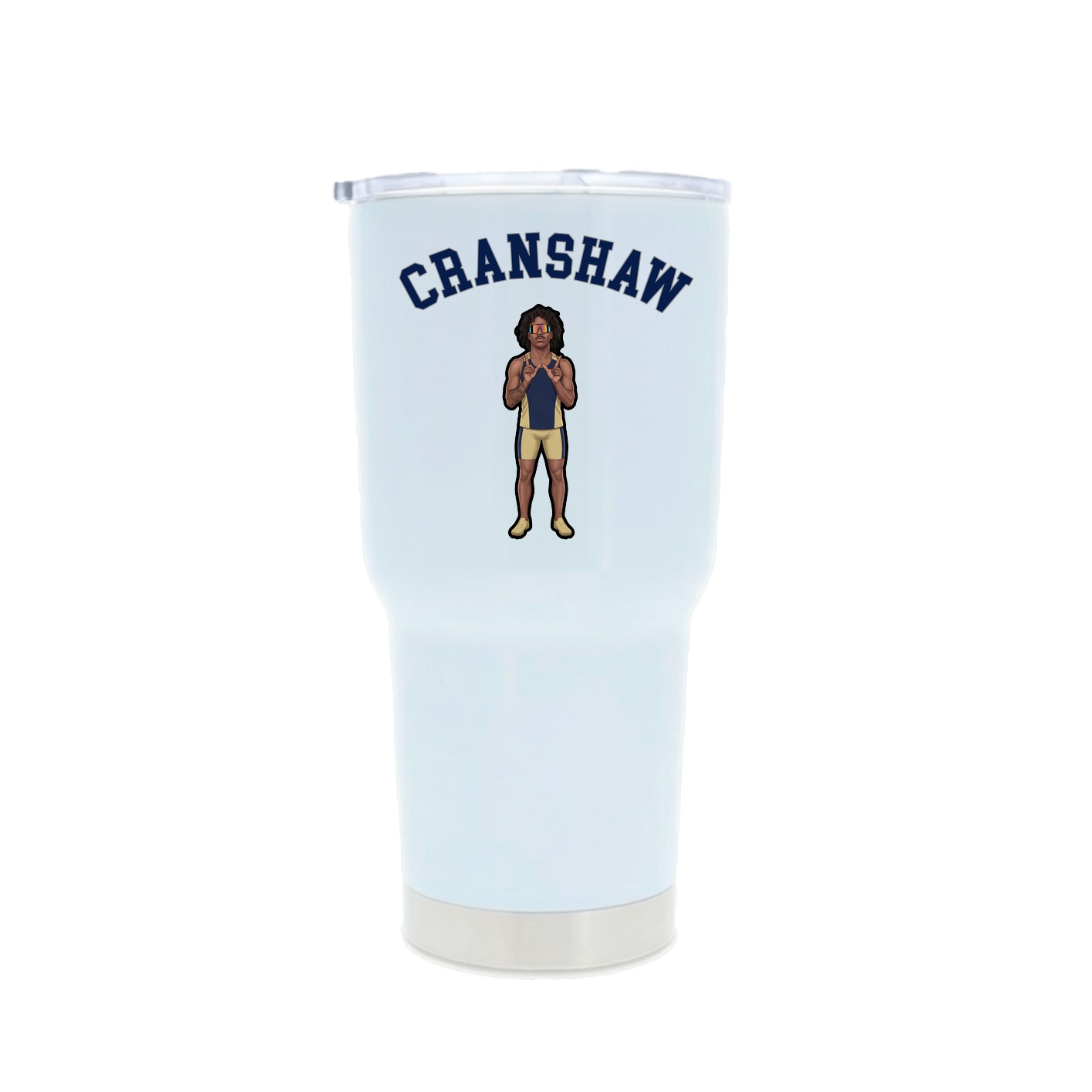 30oz Stainless Steel Tumbler — Shirsey Arch in White
