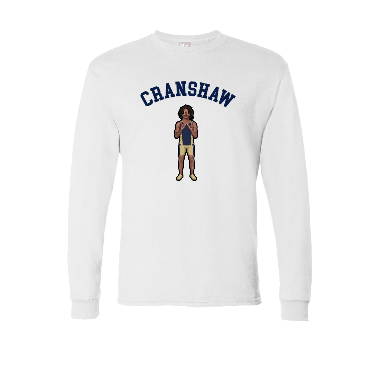 Long Sleeve Tee — Shirsey Arch in White