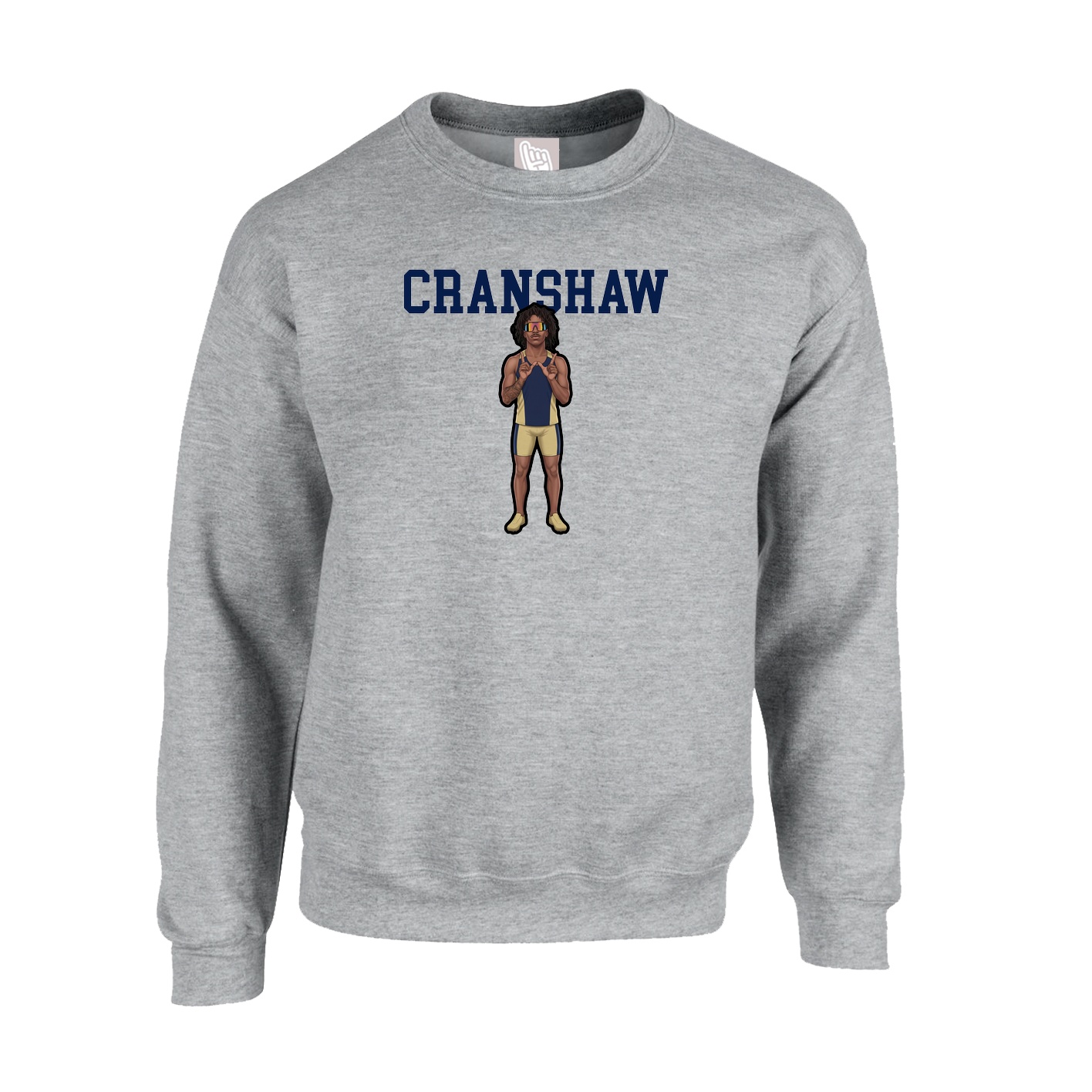 Fleece Crew — Shirsey in Grey