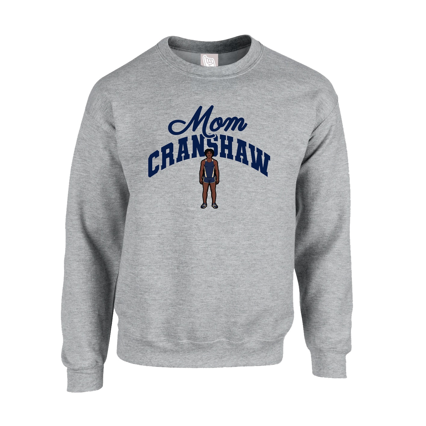 Fleece Crew — Mothers Day Arch in Grey