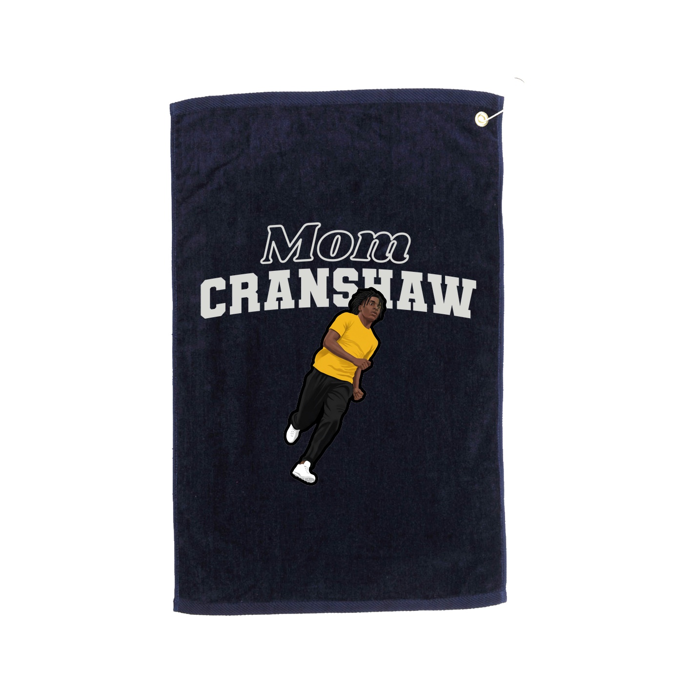 Golf Towel — Mothers Day Block in Navy