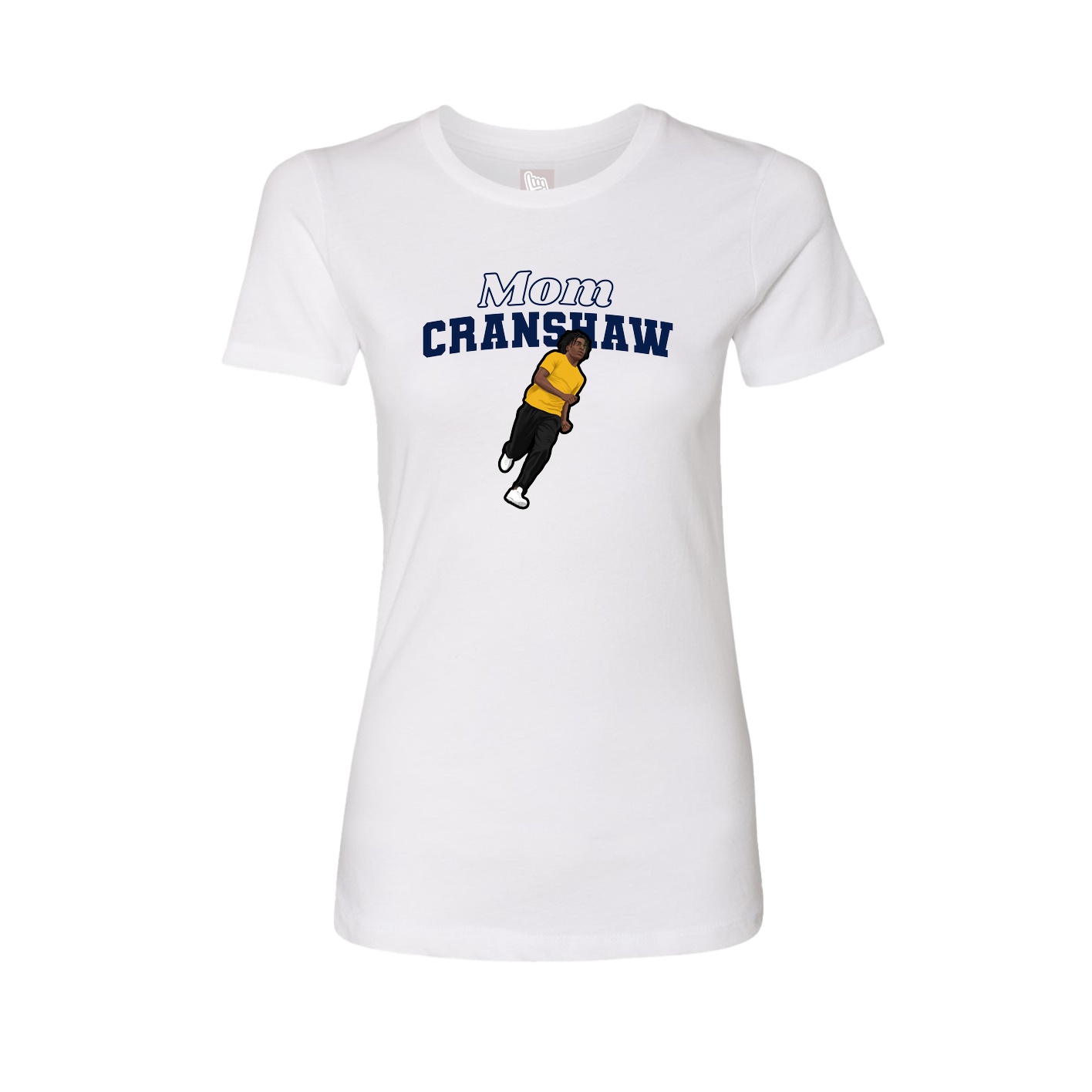 Womens Tee — Mothers Day Block in White