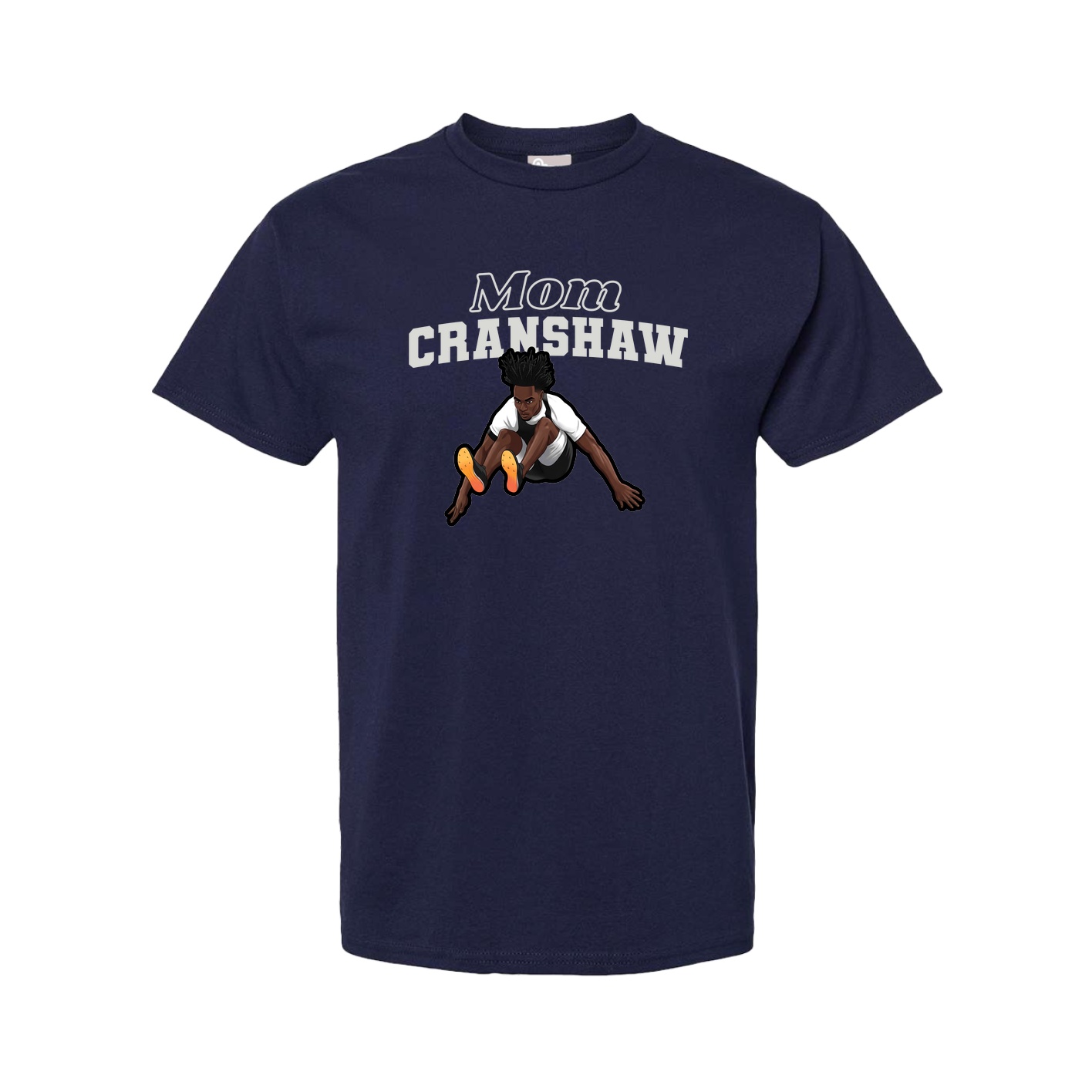 Youth Tee — Mothers Day Block in Navy