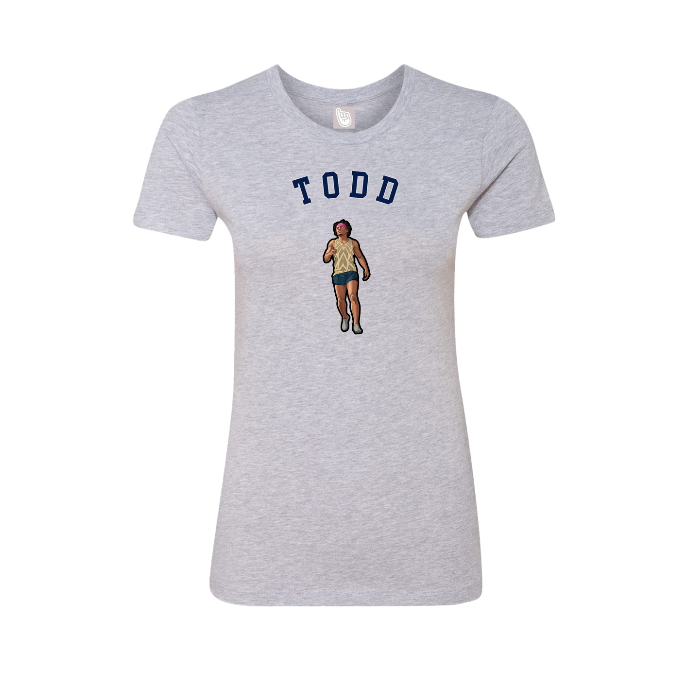 Fitted Women's Tee — Shirsey Arch in Grey