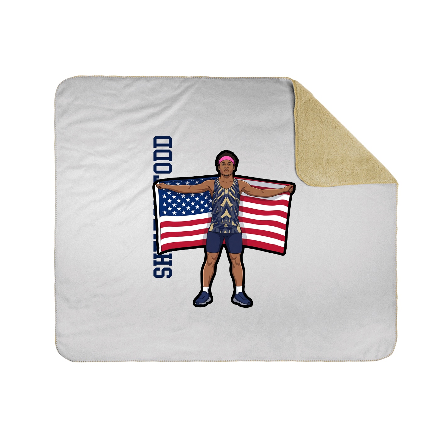 50x60 Sherpa Lined Throw Blanket