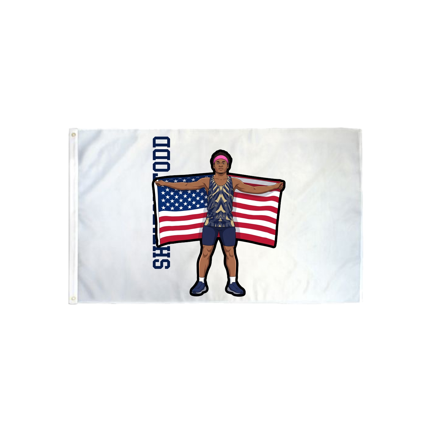 3x5 Flag — Name Vertical in Classic