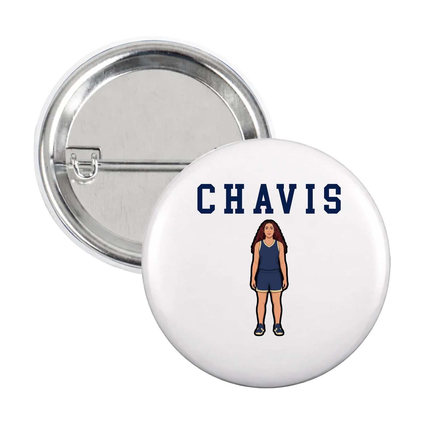 Game Day Button — Shirsey in White