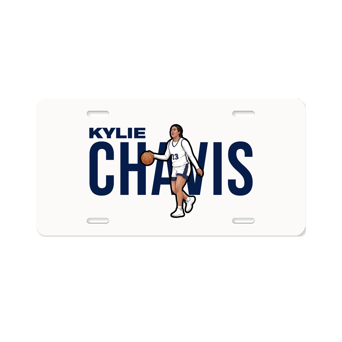 License Plate — Player Name in Classic