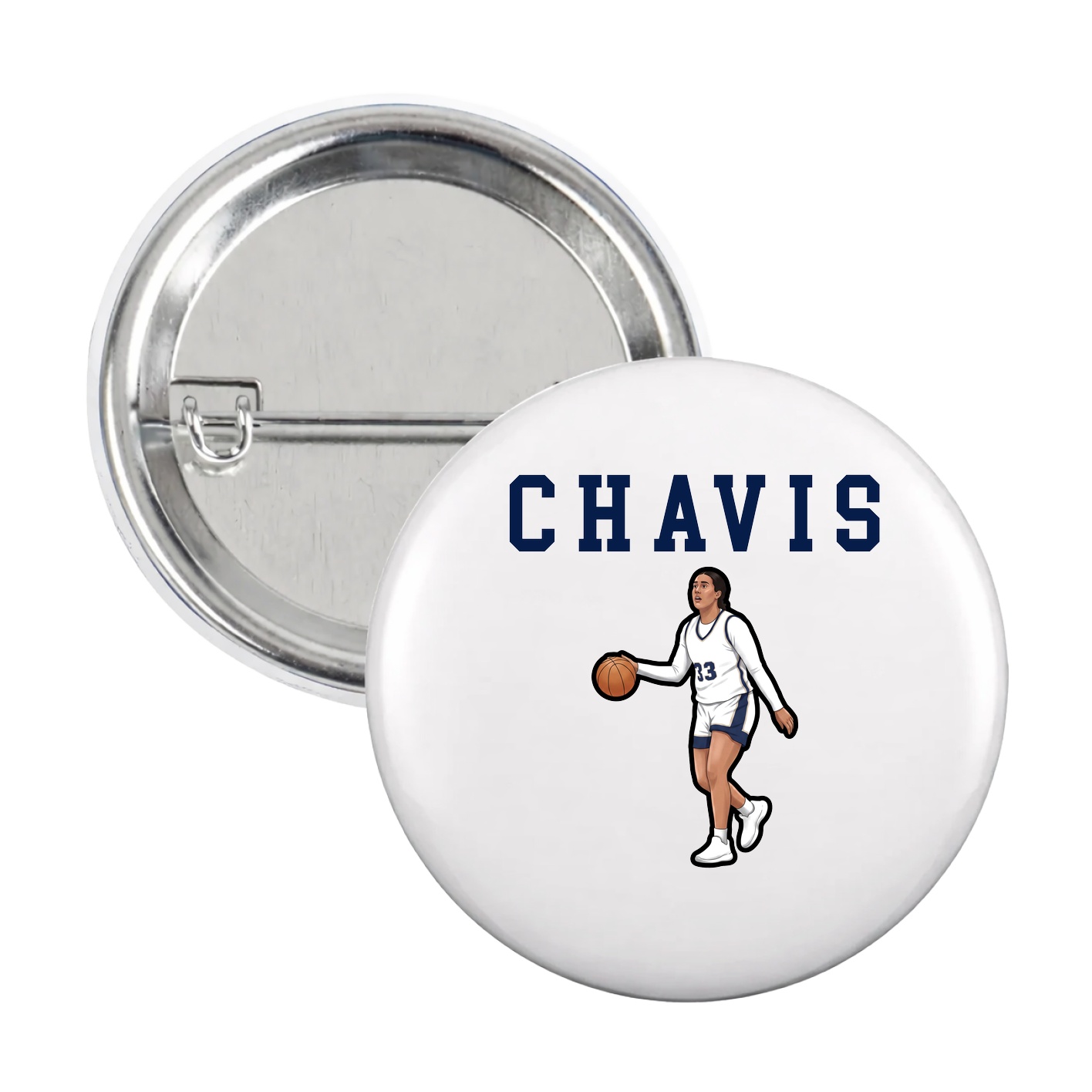 Game Day Button — Shirsey in White