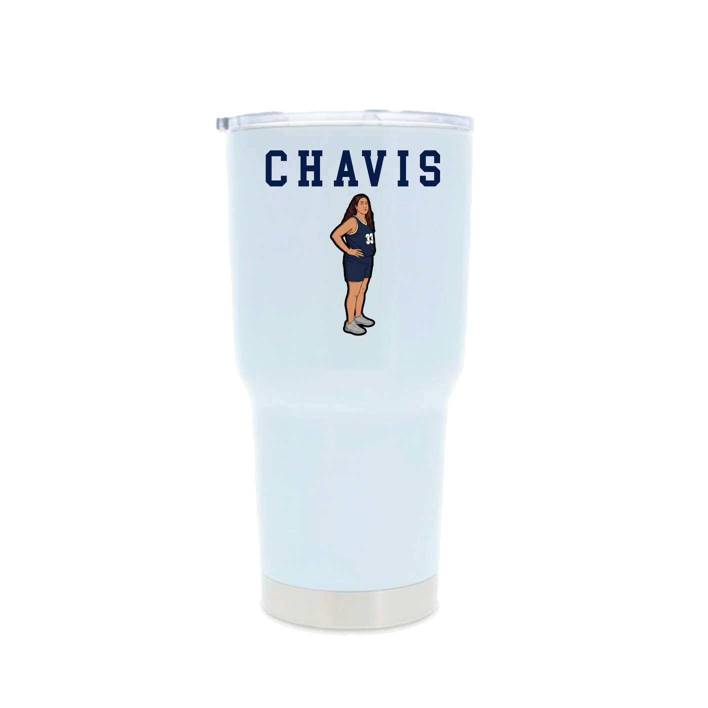 30oz Stainless Steel Tumbler — Shirsey in White