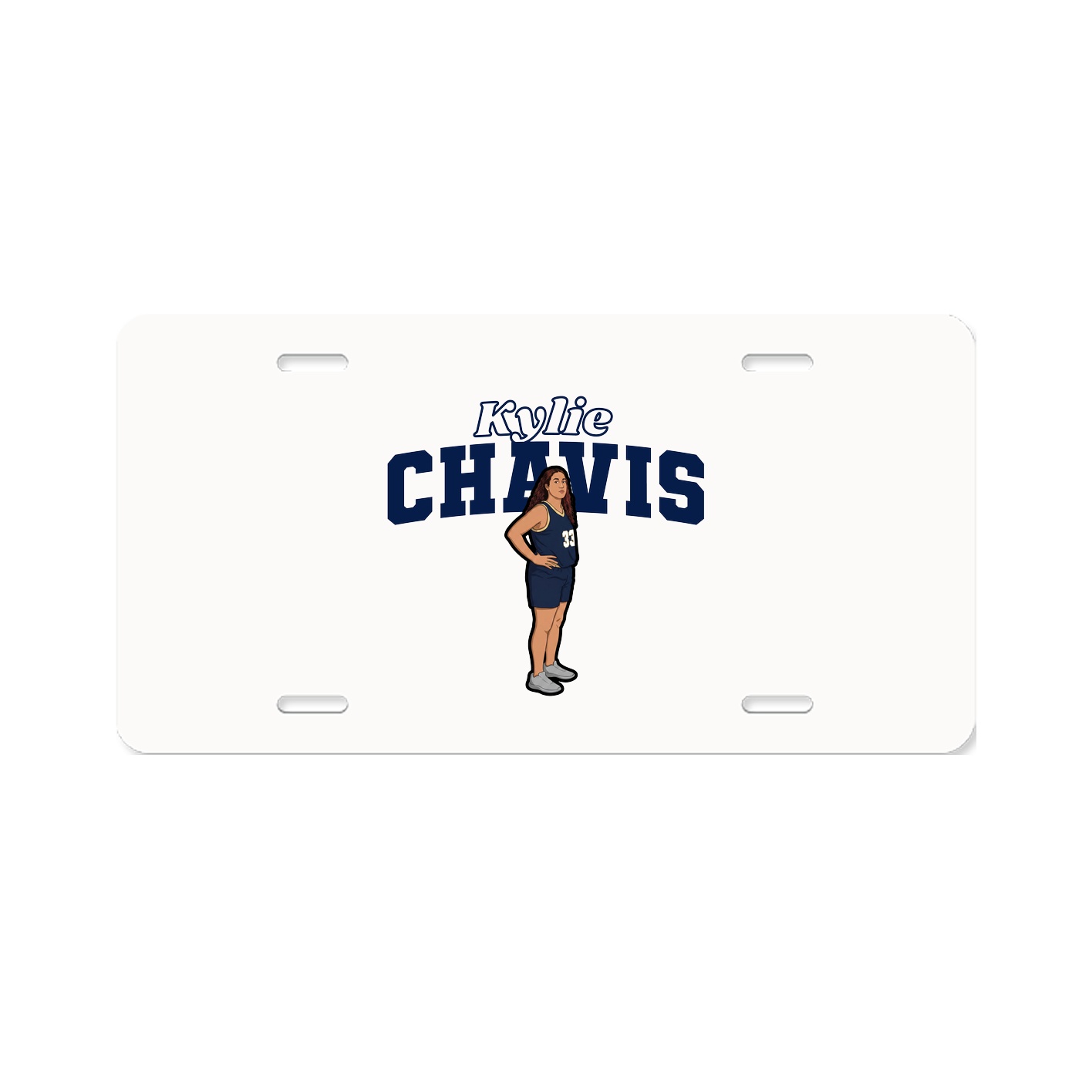 License Plate — Name Arch in Classic
