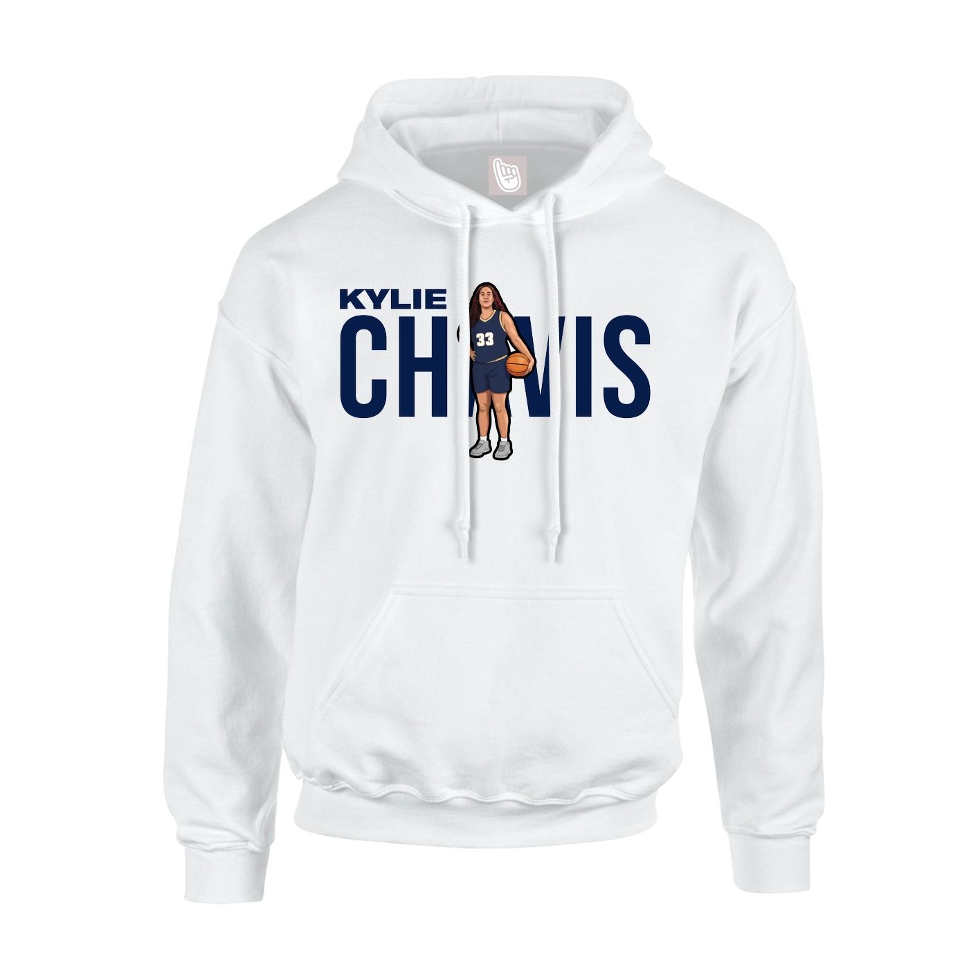 Hoodie — Player Name in White