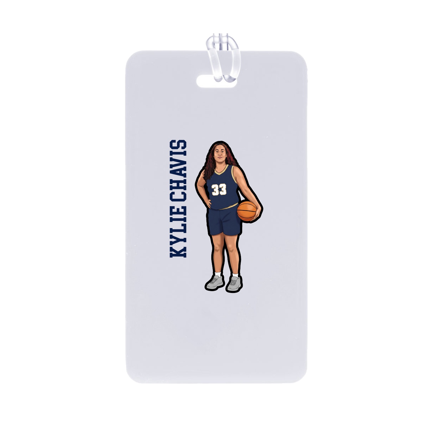 Bag Tag — Name Vertical in Classic