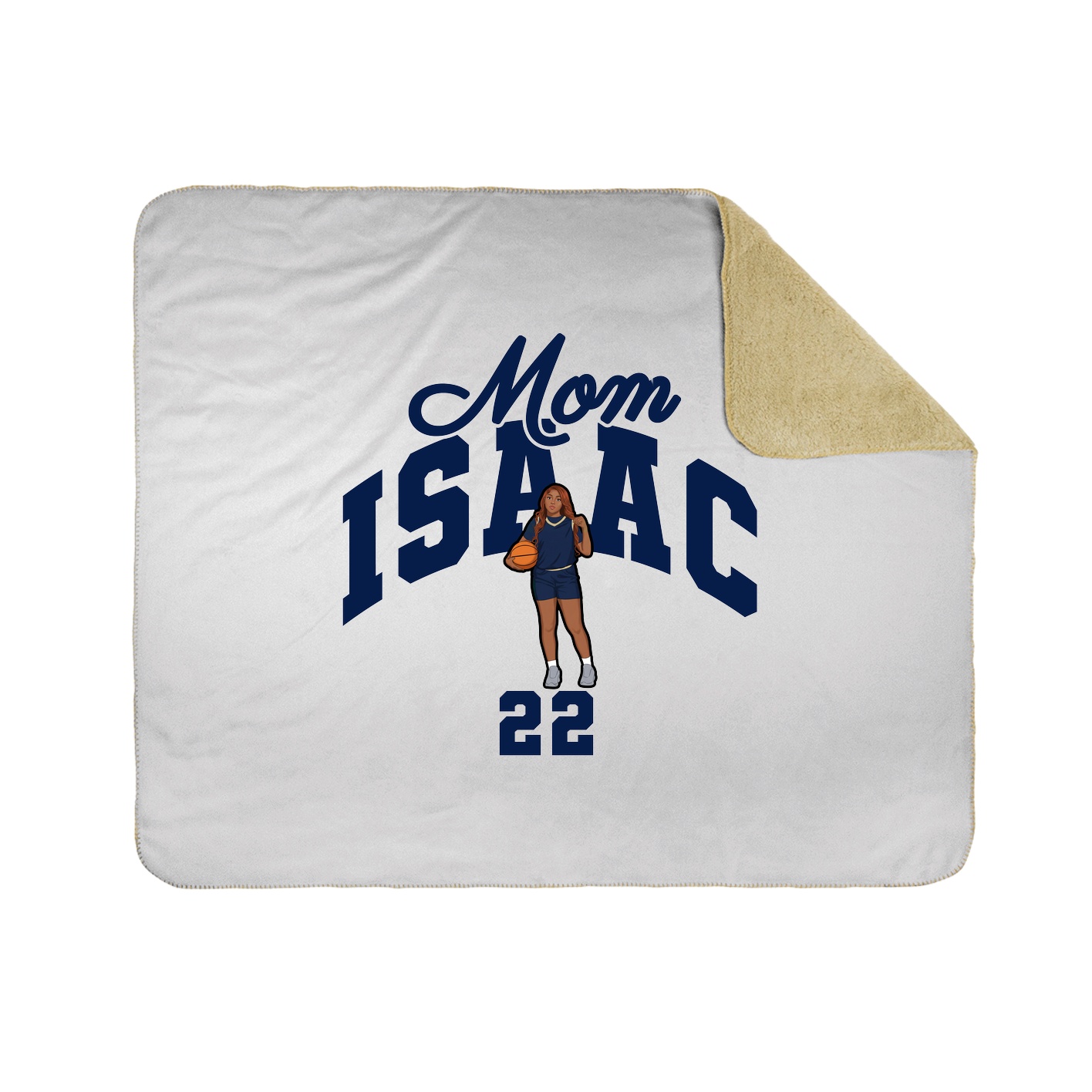 Throw Blanket — Mothers Day Arch in White