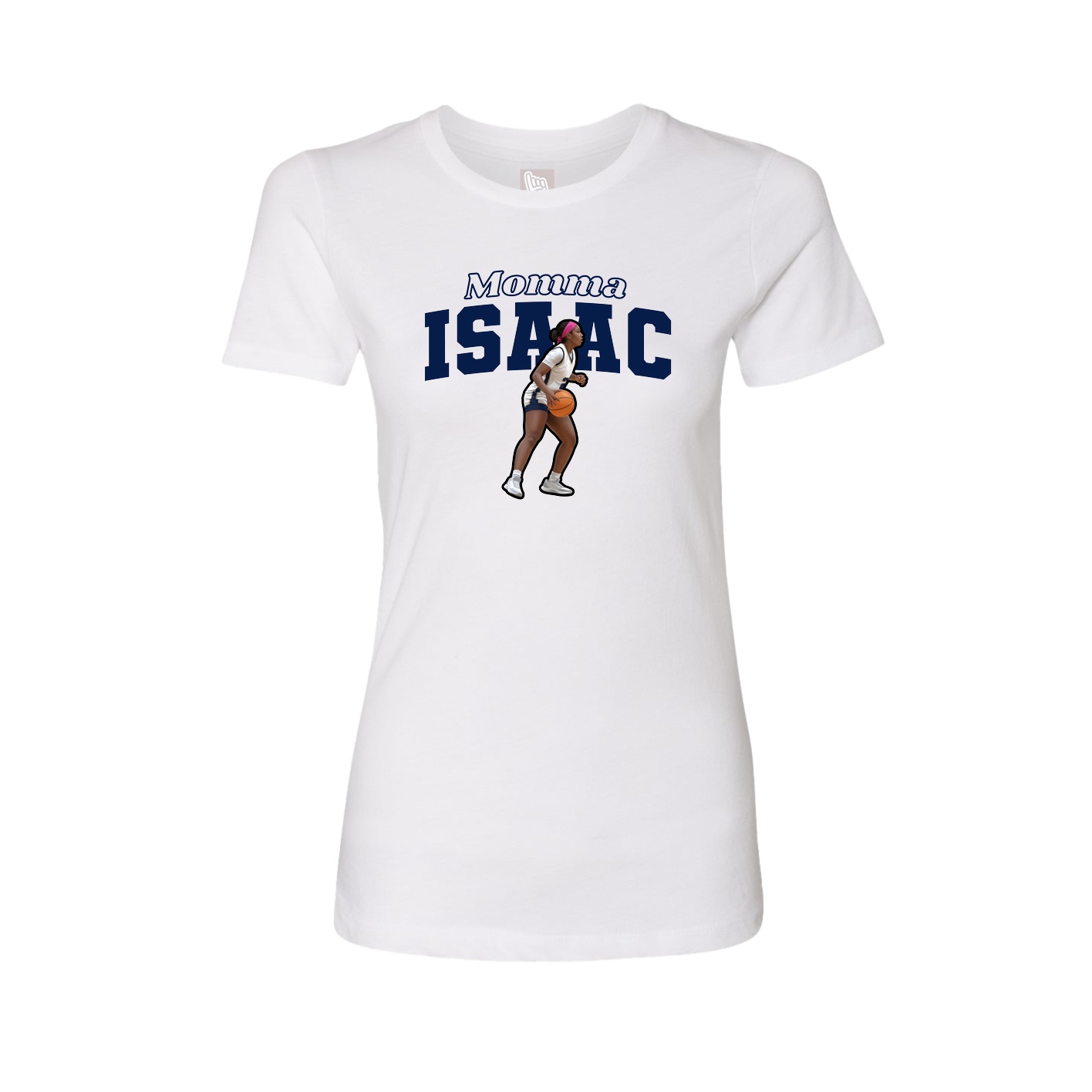 Womens Tee — Mothers Day Block in White