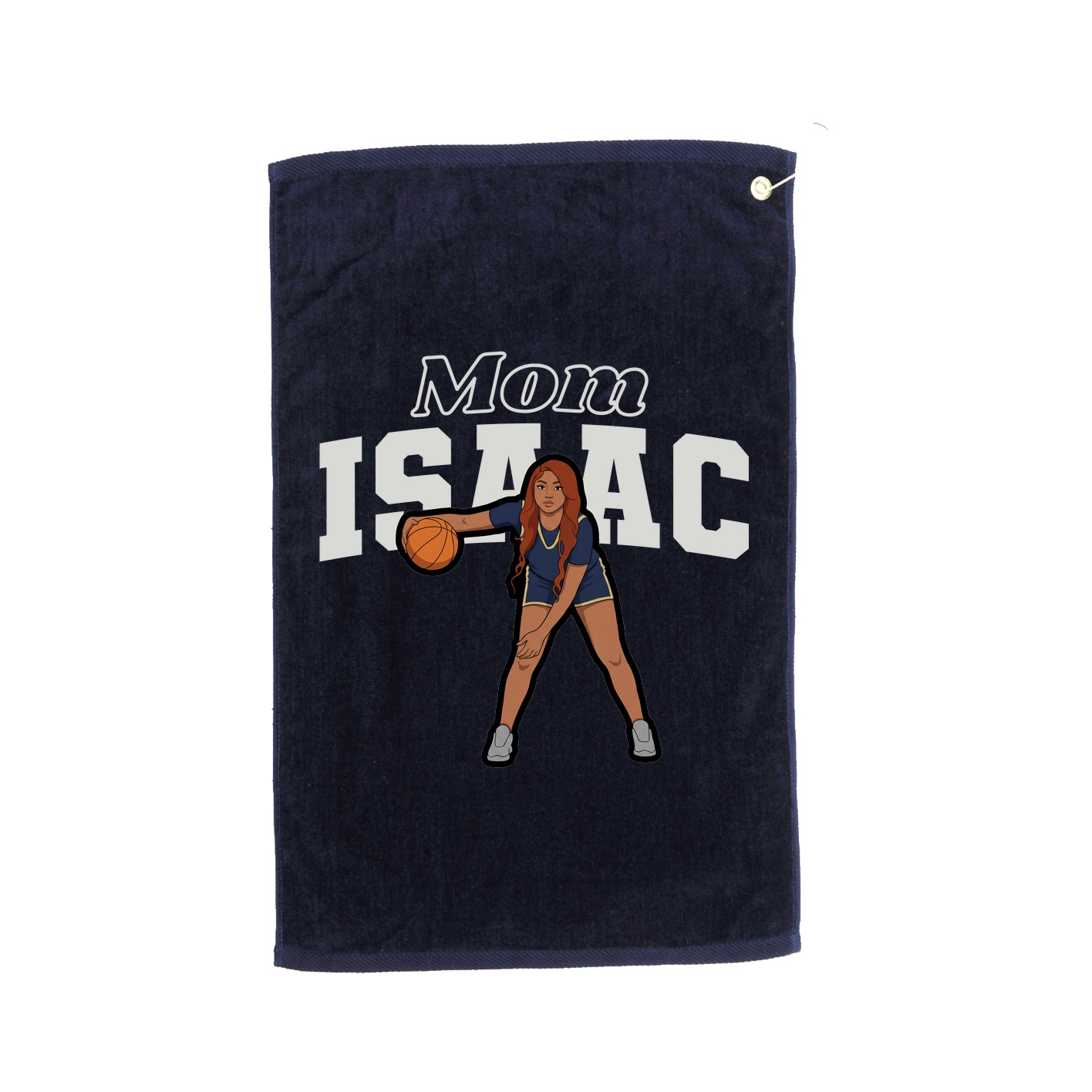 Golf Towel — Mothers Day Block in Navy