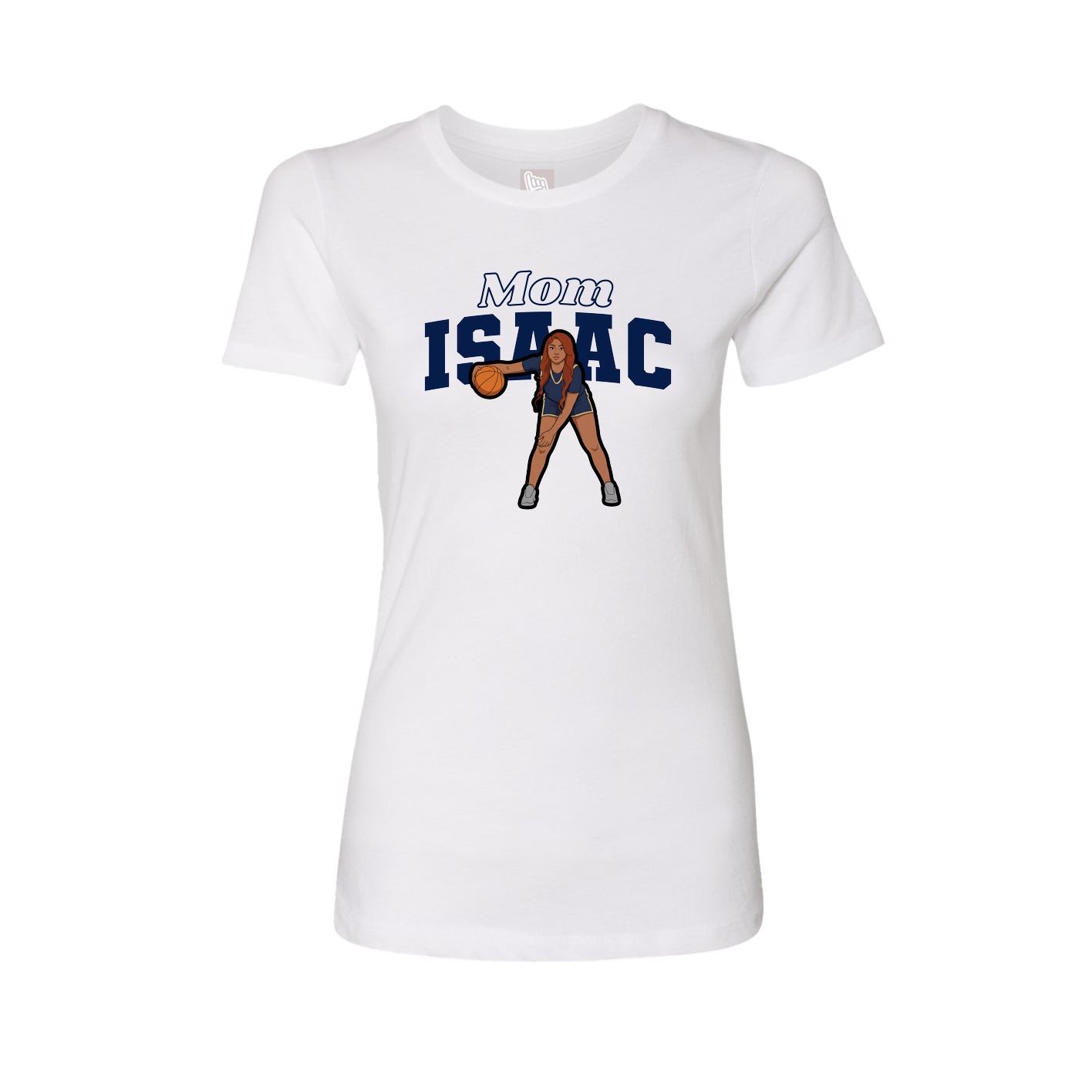 Womens Tee — Mothers Day Block in White