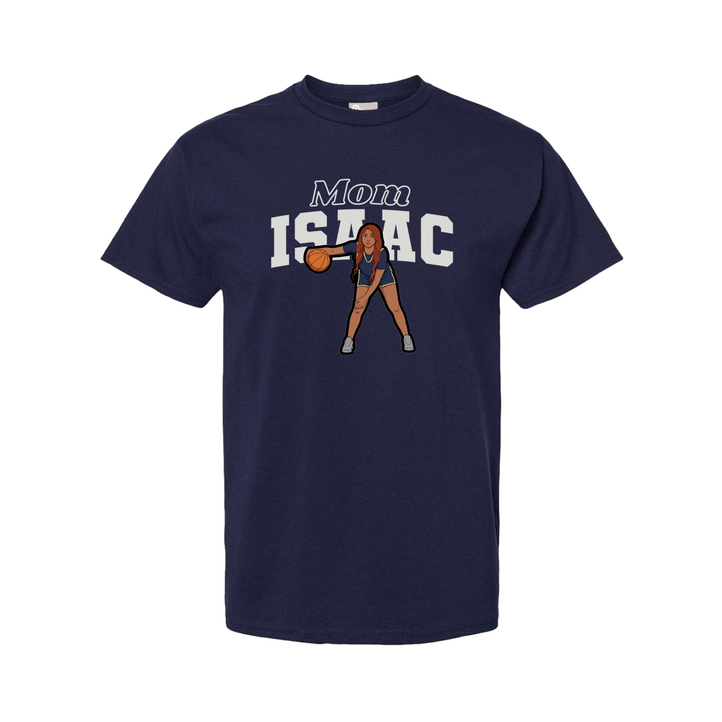 Youth Tee — Mothers Day Block in Navy