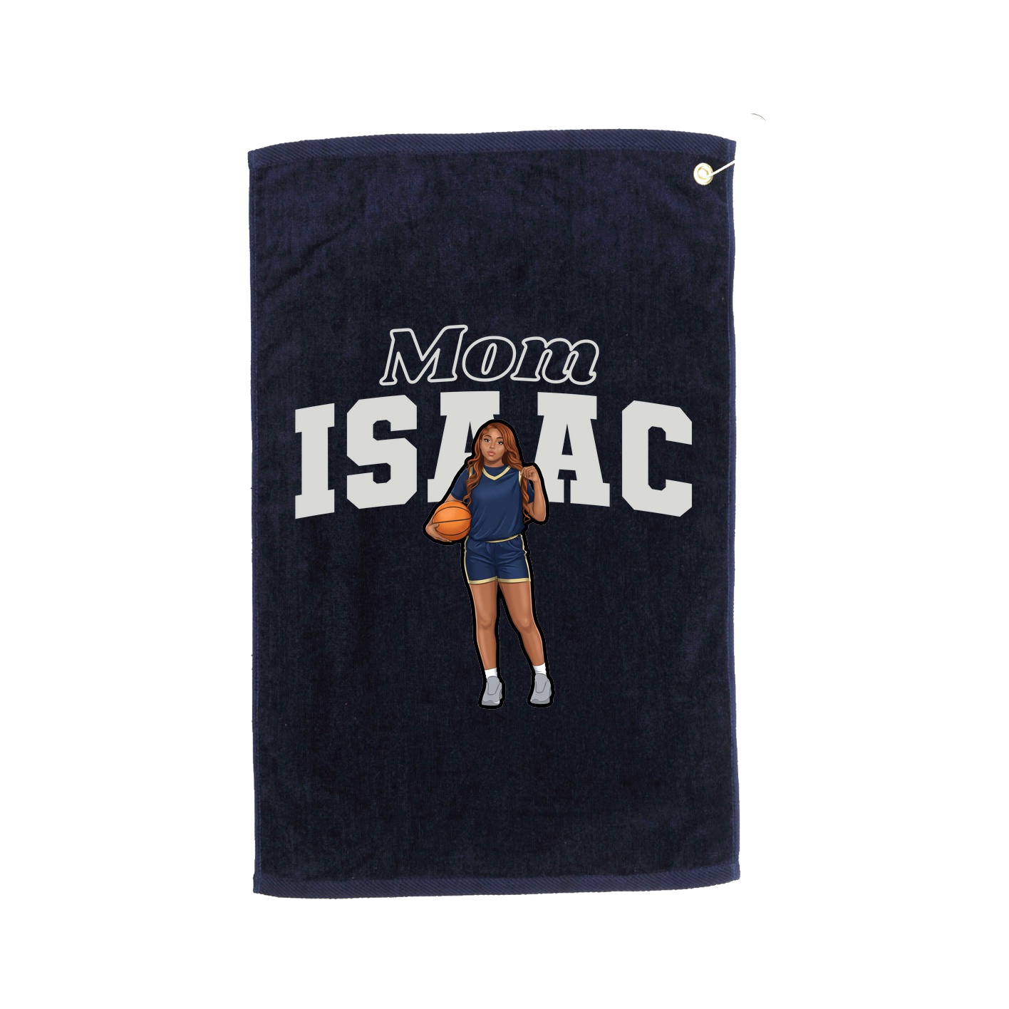 Golf Towel — Mothers Day Block in Navy
