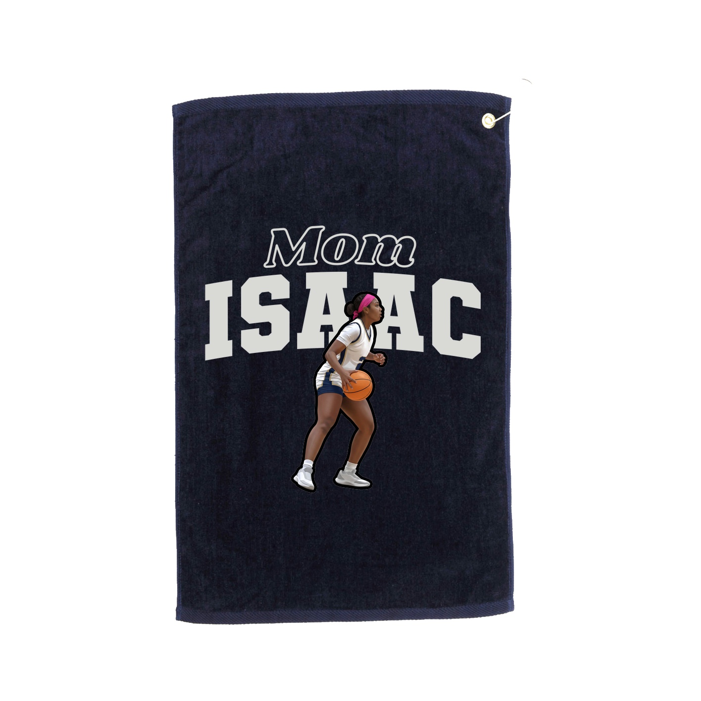 Golf Towel — Mothers Day Block in Navy
