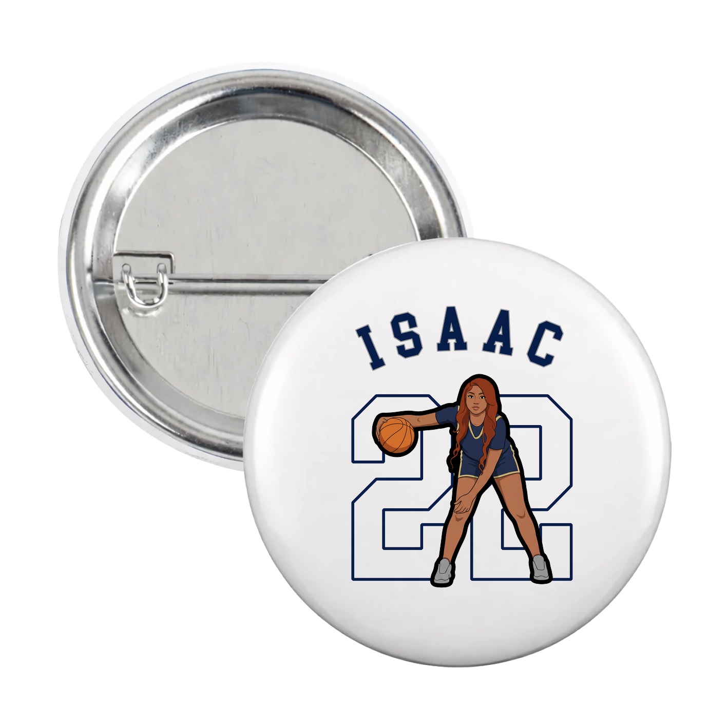 Game Day Button — Shirsey Arch in White