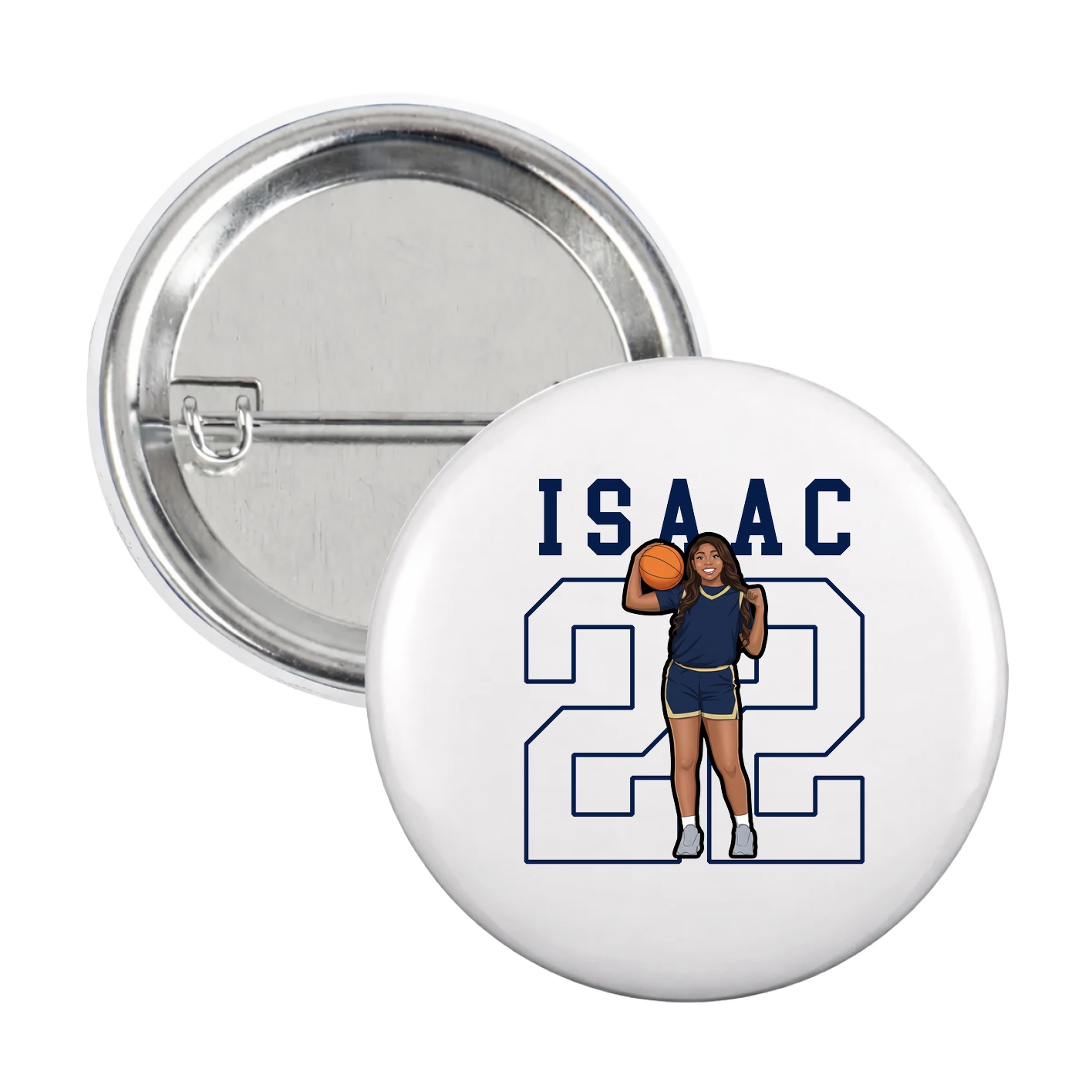 Game Day Button — Shirsey in White