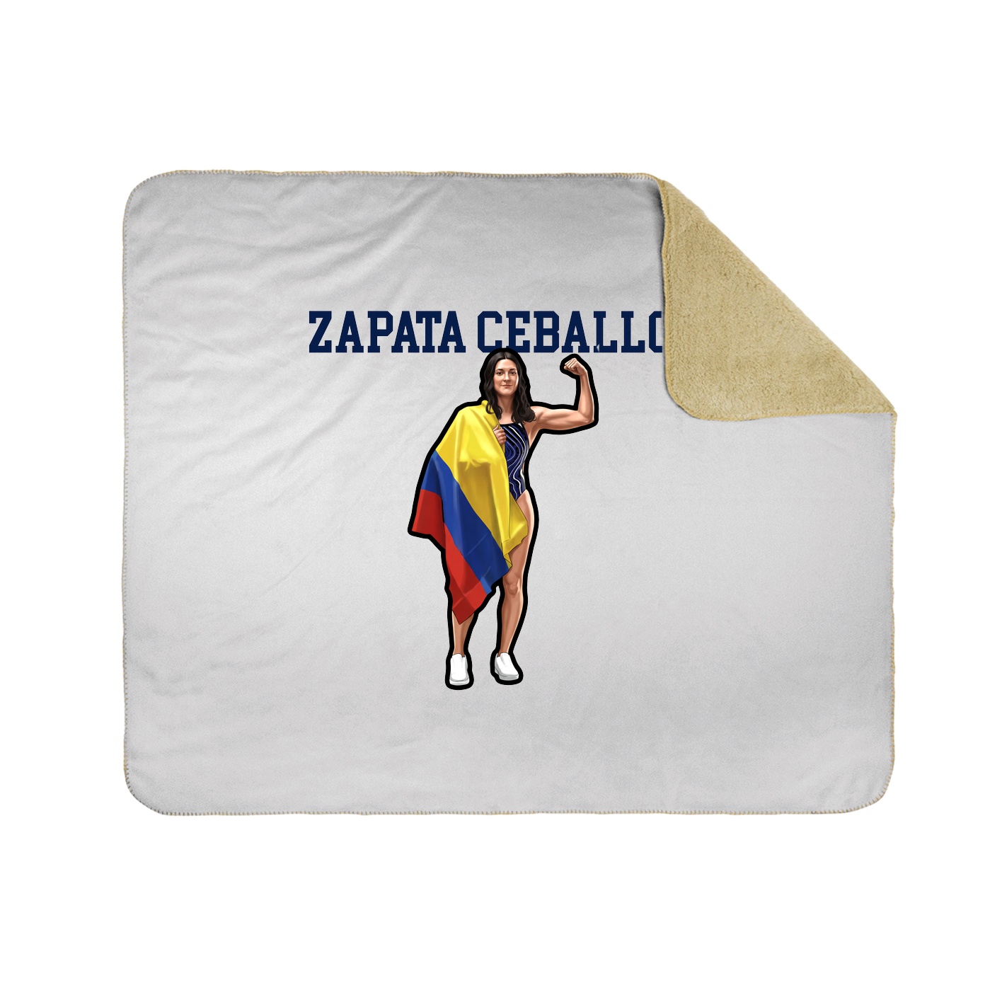 Throw Blanket — Shirsey in White