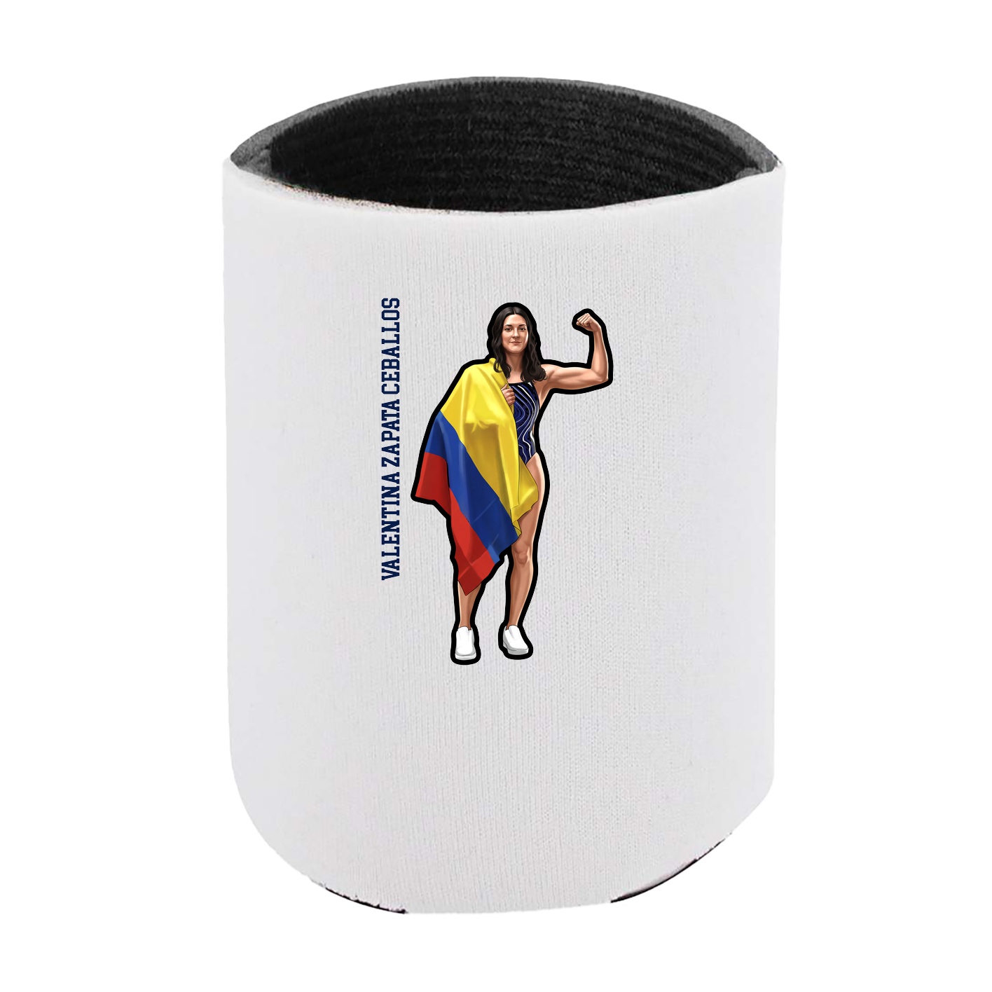 Can Holder — Name Vertical in White