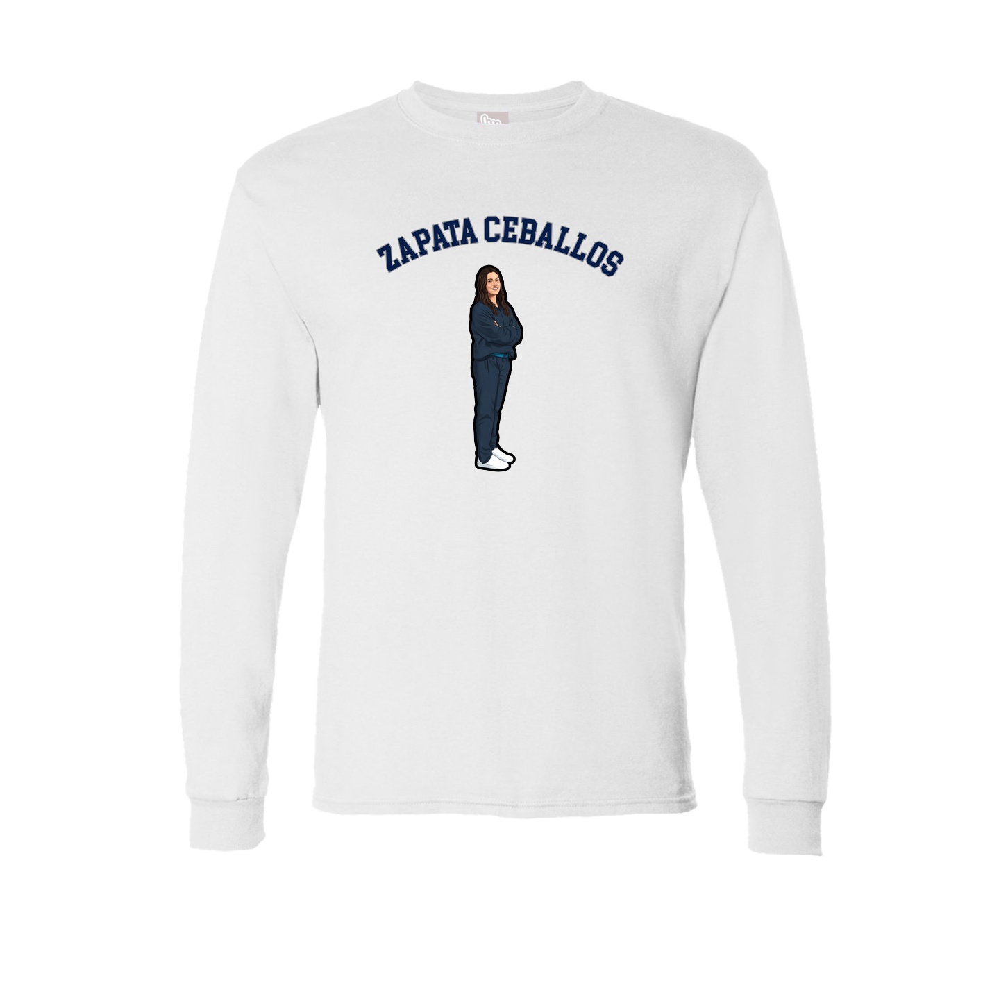 Long Sleeve Tee — Shirsey Arch in White