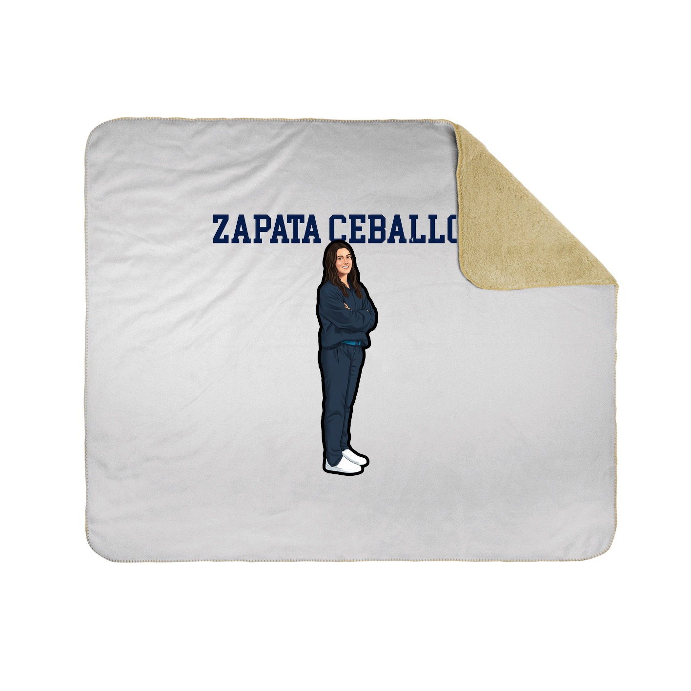Throw Blanket — Shirsey in White