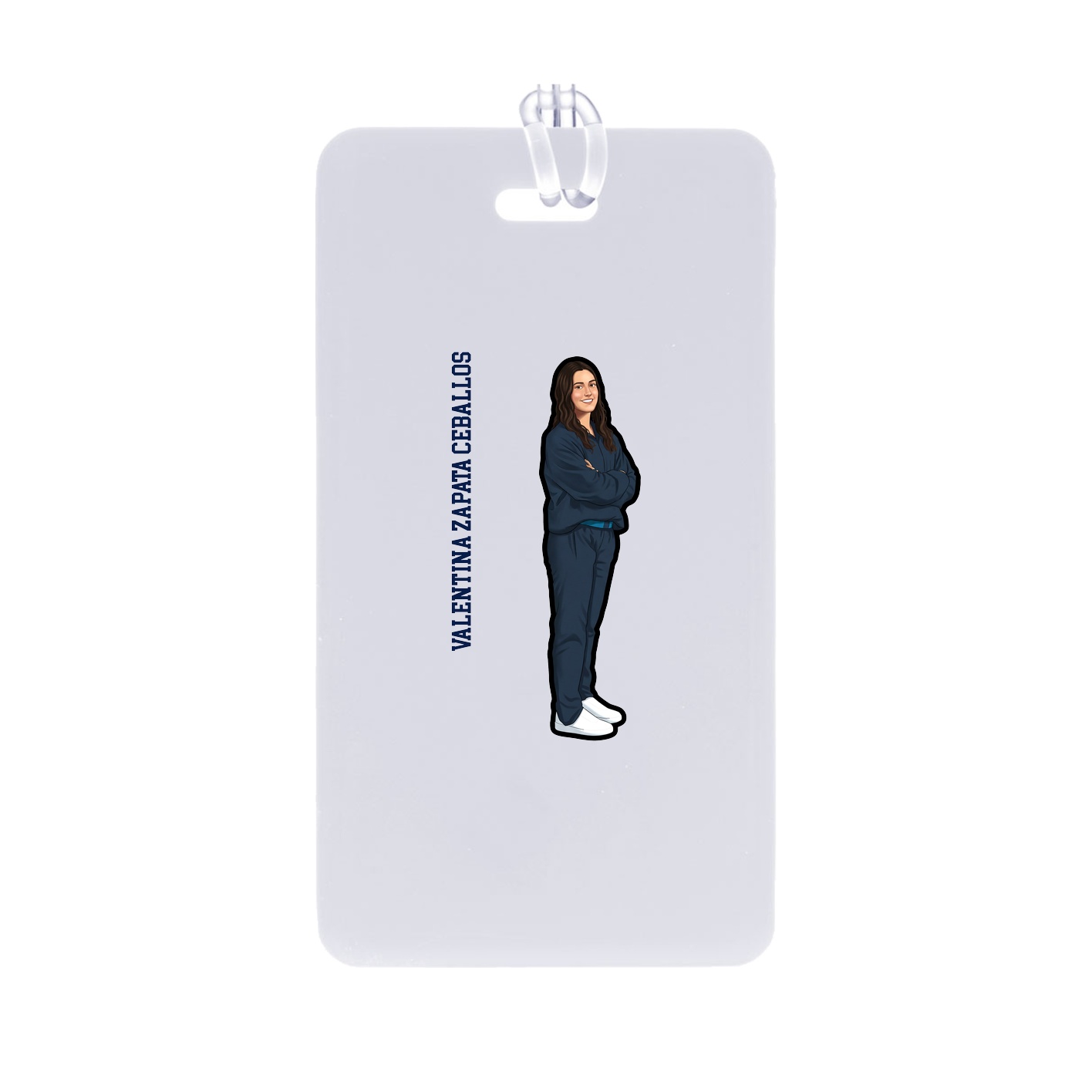Bag Tag — Name Vertical in Classic