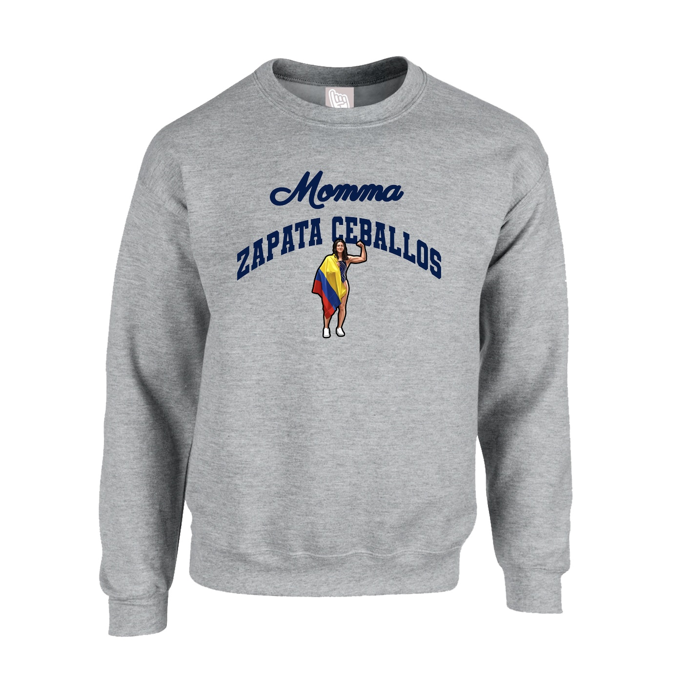 Fleece Crew — Mothers Day Arch in Grey