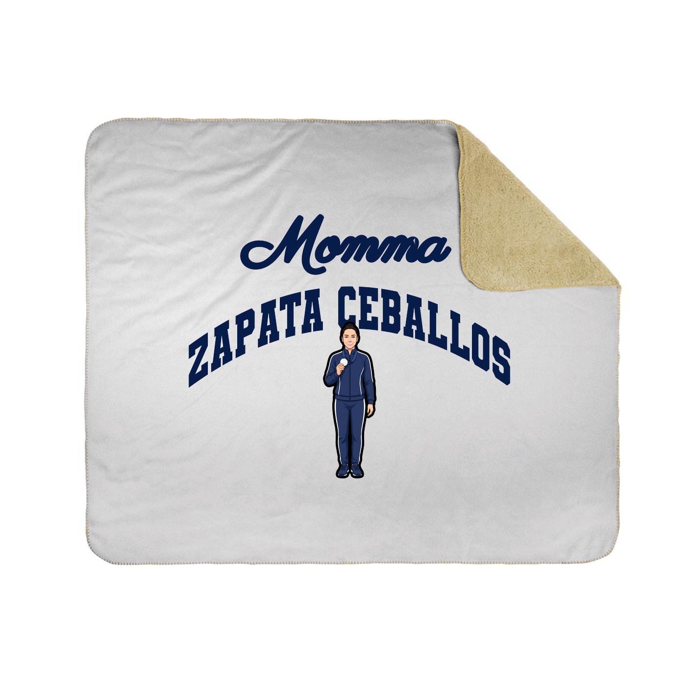 Throw Blanket — Mothers Day Arch in White
