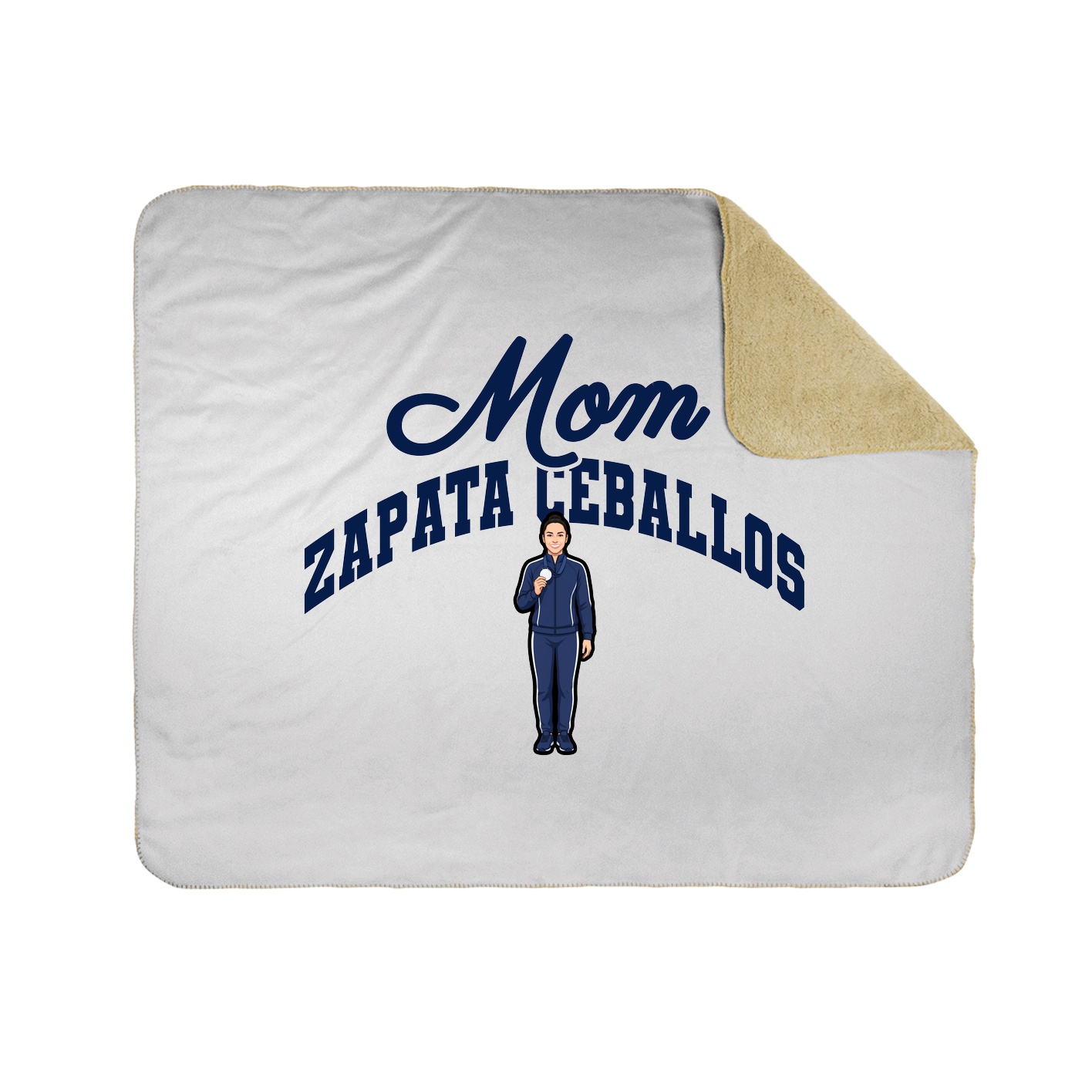 Throw Blanket — Mothers Day Arch in White