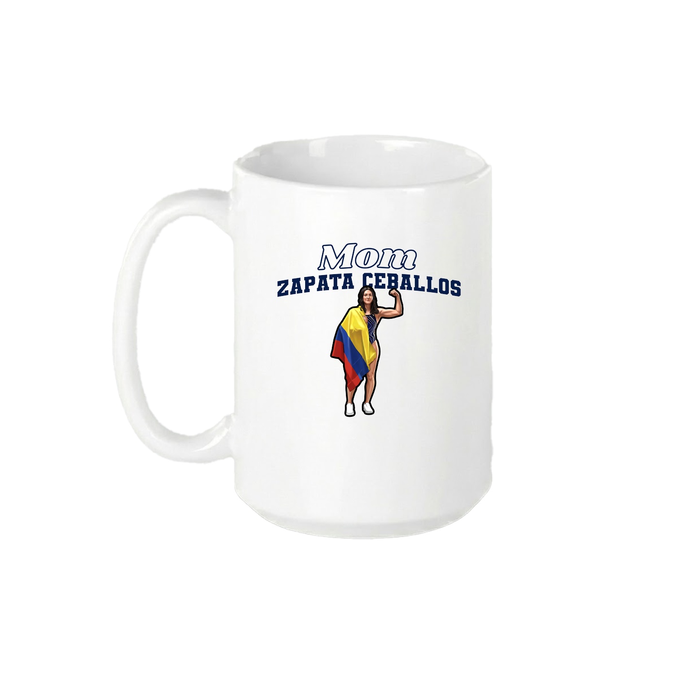 15oz Coffee Mug — Mothers Day Block in White